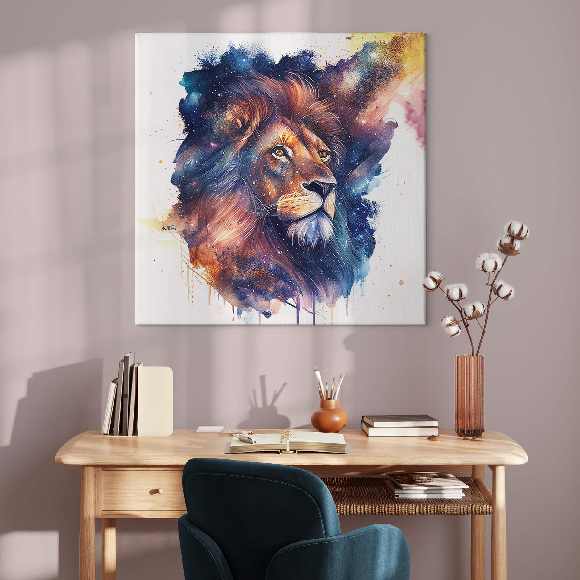 Lærredsprint - Heine - Strong Lion