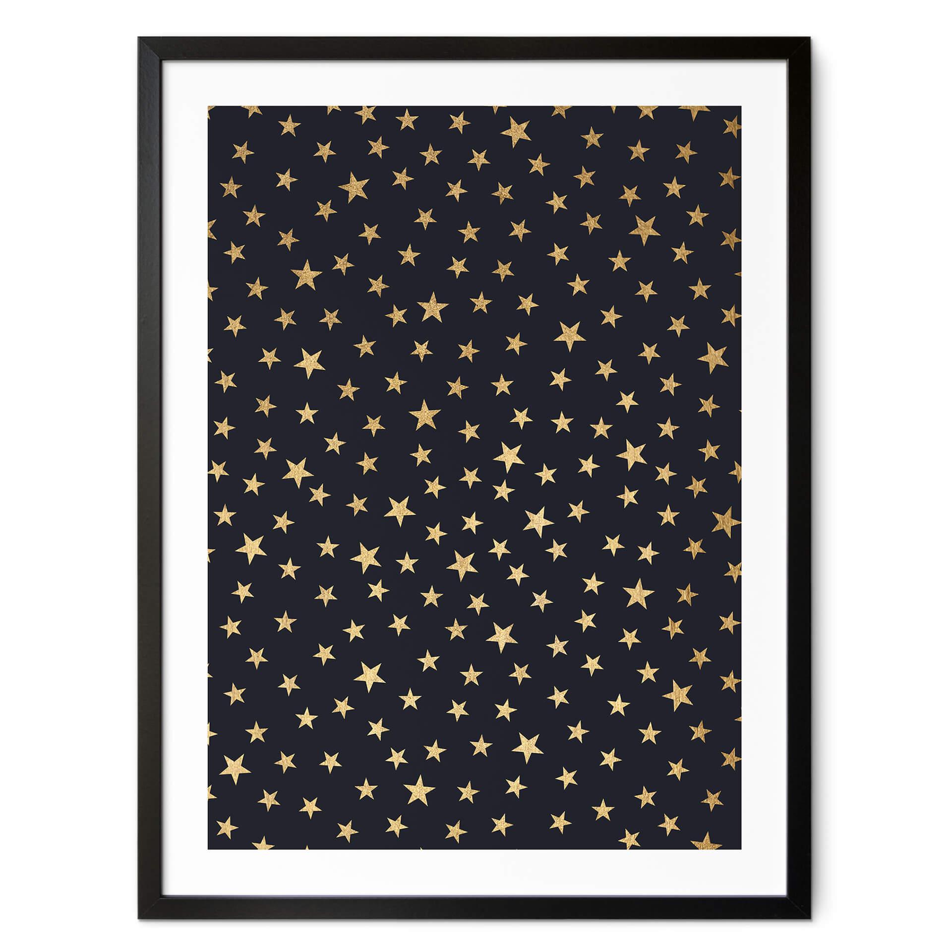Póster Kubistika - Cielo estrellado
