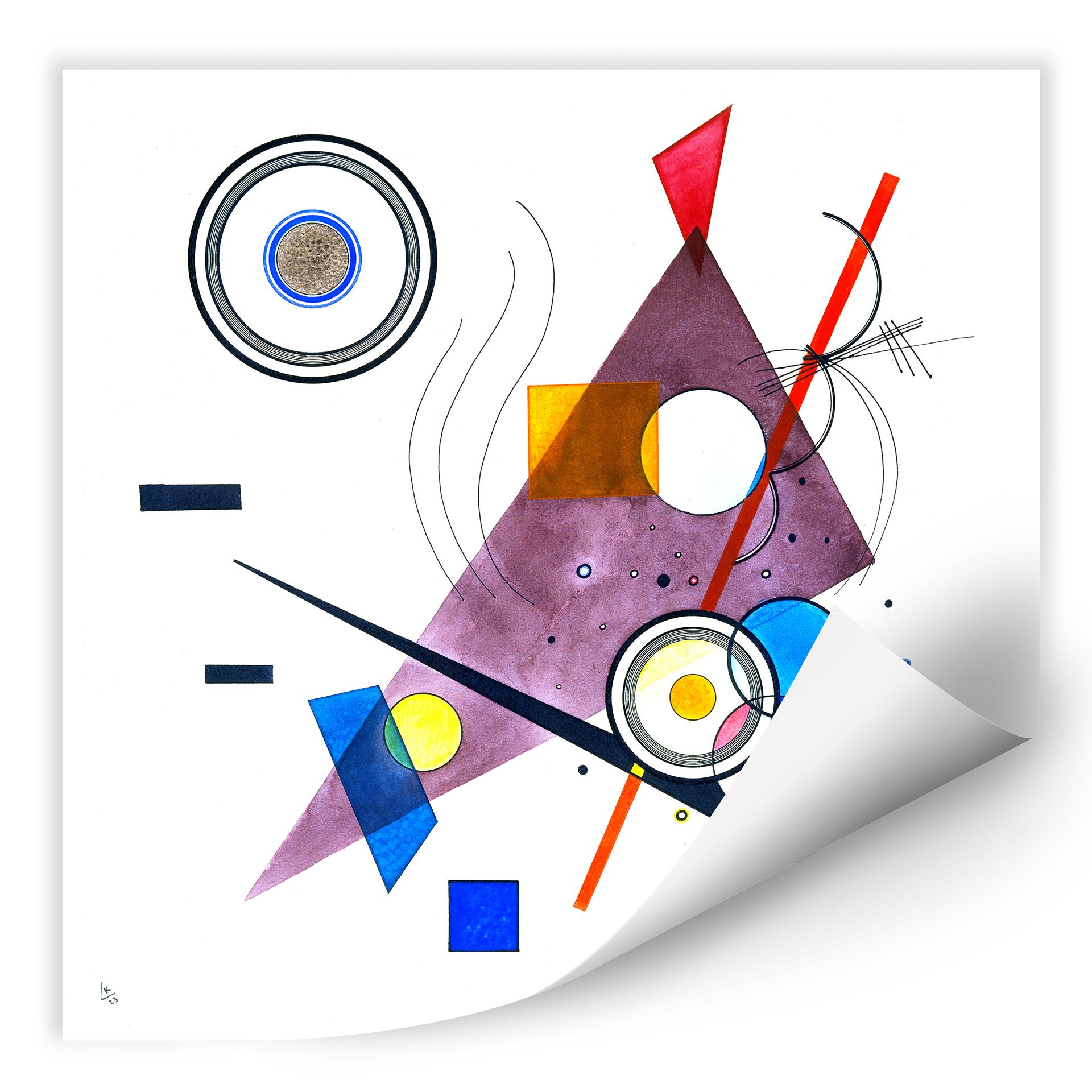 Zelfklevende Poster Kandinsky - Compositie