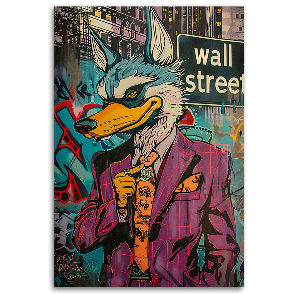Canvasbillede, Wolf of Wall Street AI