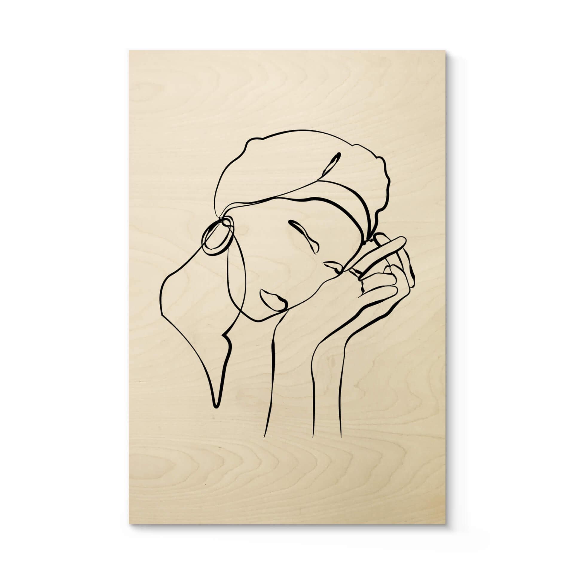 Billede af træ NKTN - Line Art - Don't Worry