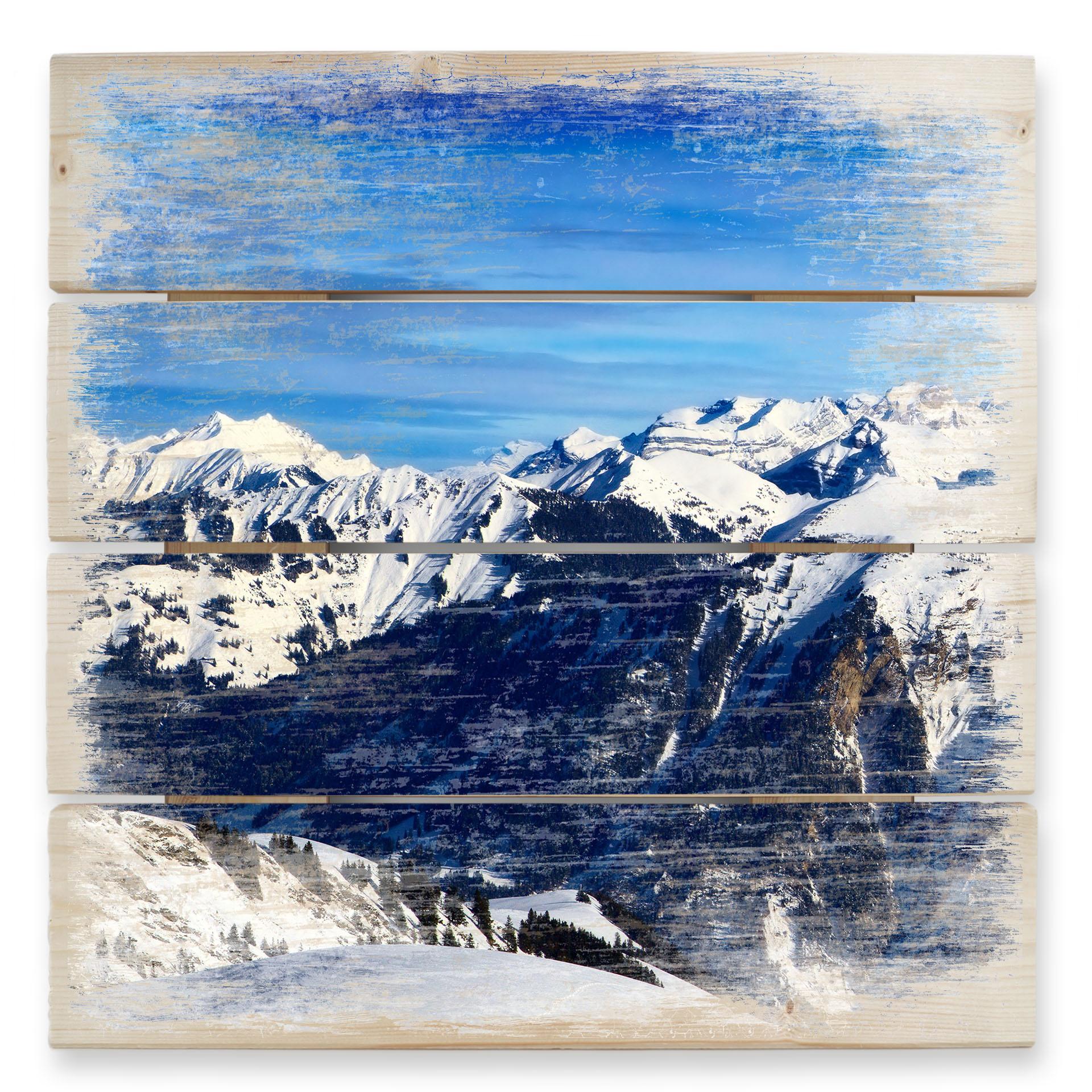 Alpine Panorama - Træ print