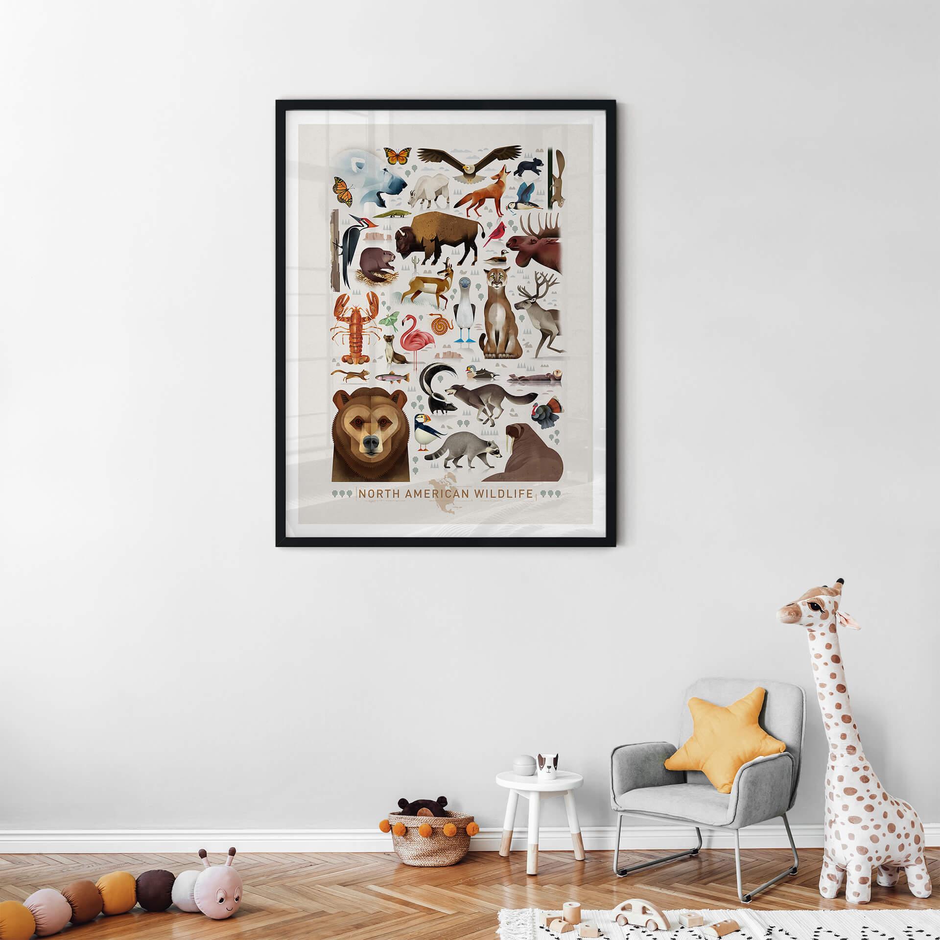 Poster Braun - North American Wildlife