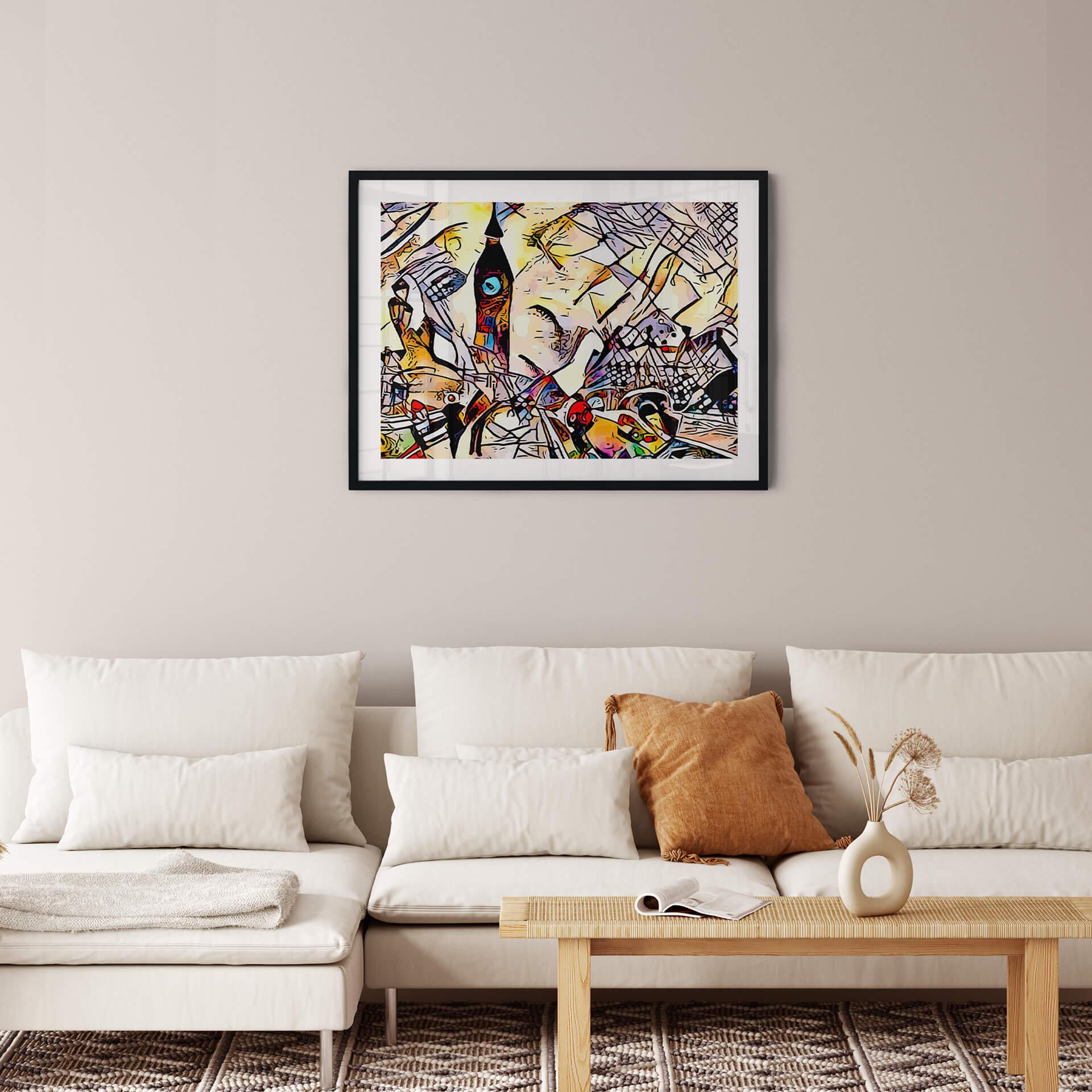 Plakat Zamart - Kandinsky spotyka londyńskiego Big Bena