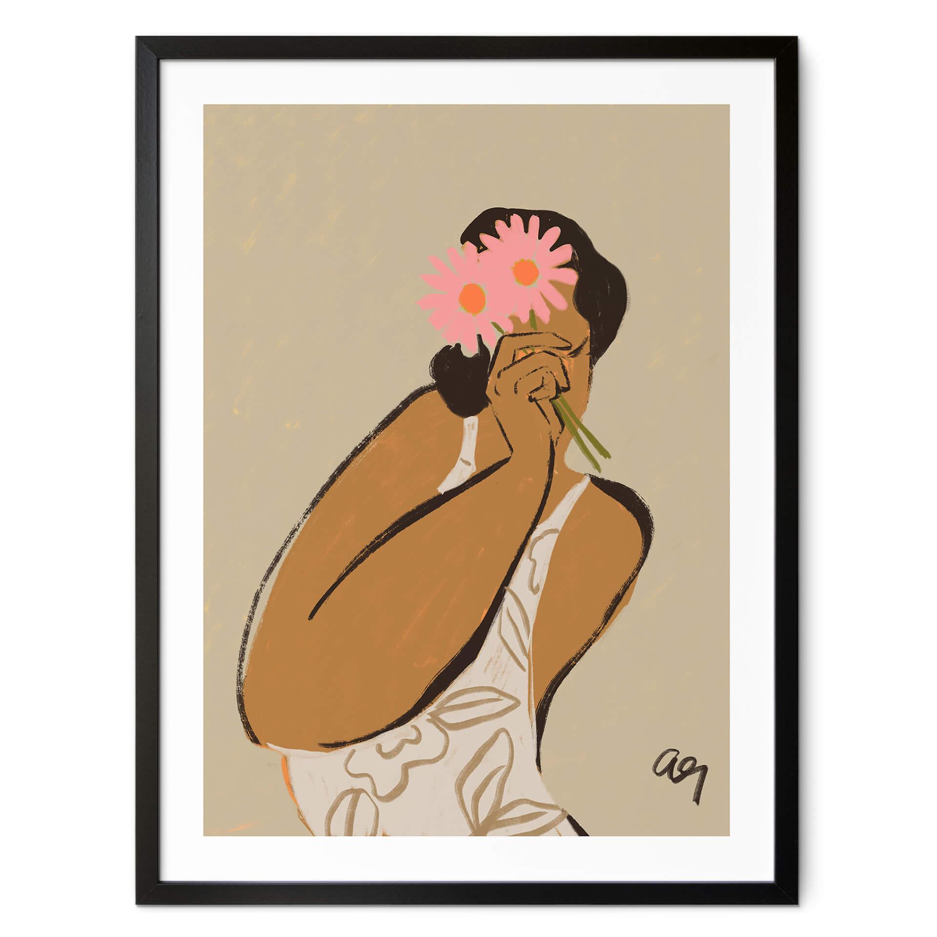 Plakat Arty Guava - Flowers in her Hair