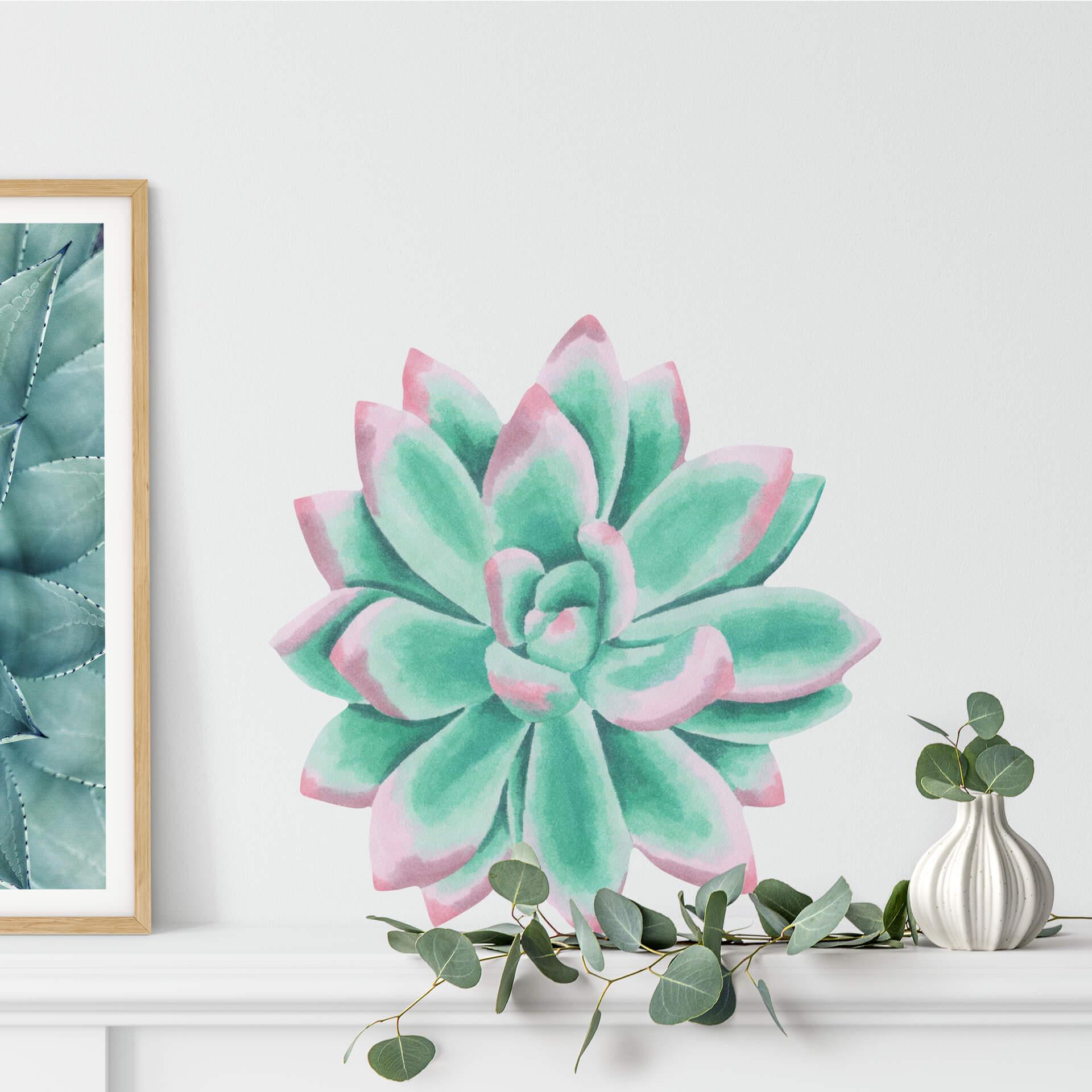 Muursticker Vetplant