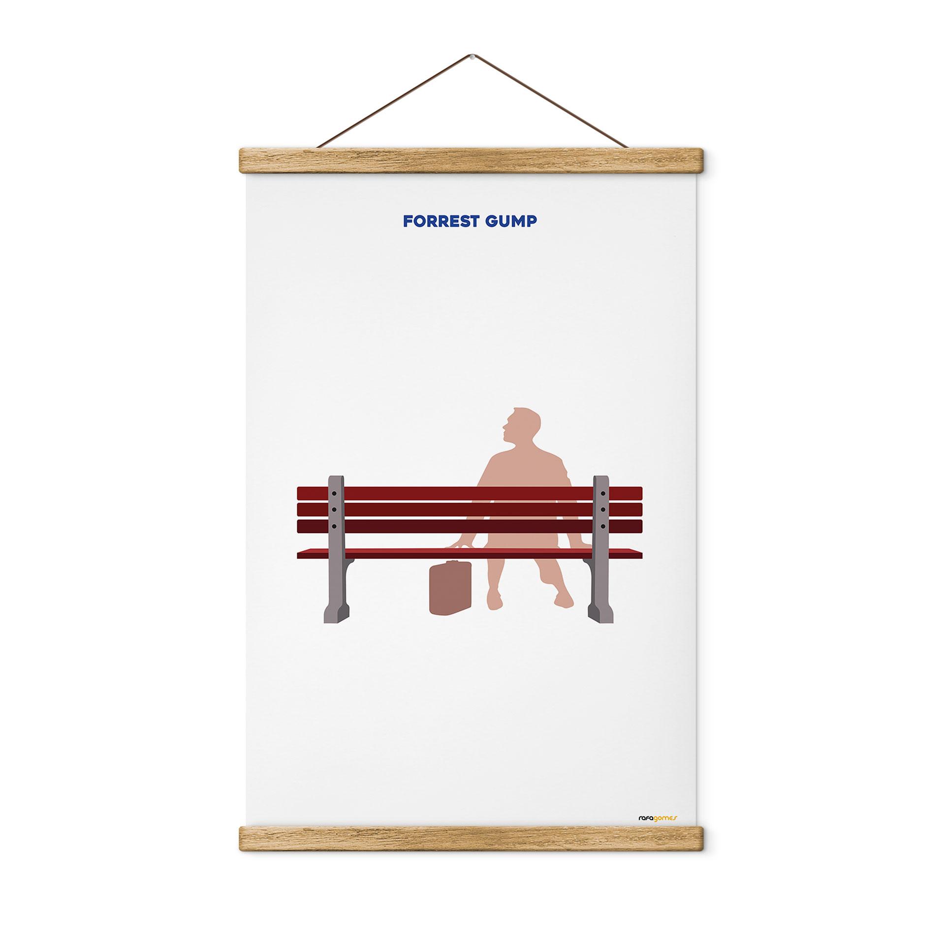 Tekstil plakat Inspireret af filmen "Forrest Gump" - Gomes