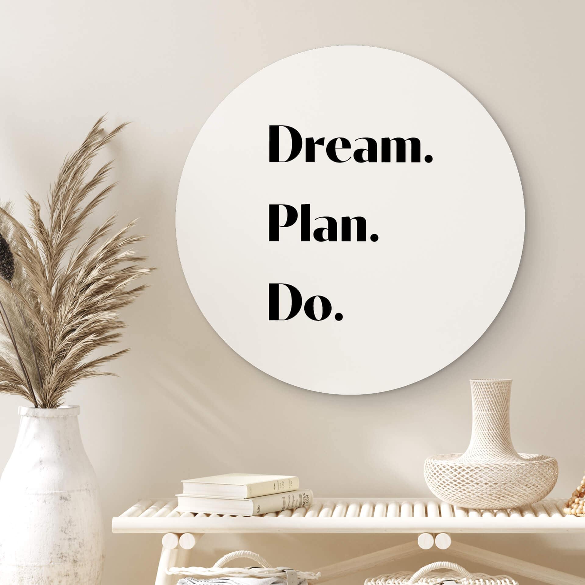Wandcirkel 1X Studio - Dream Plan Do