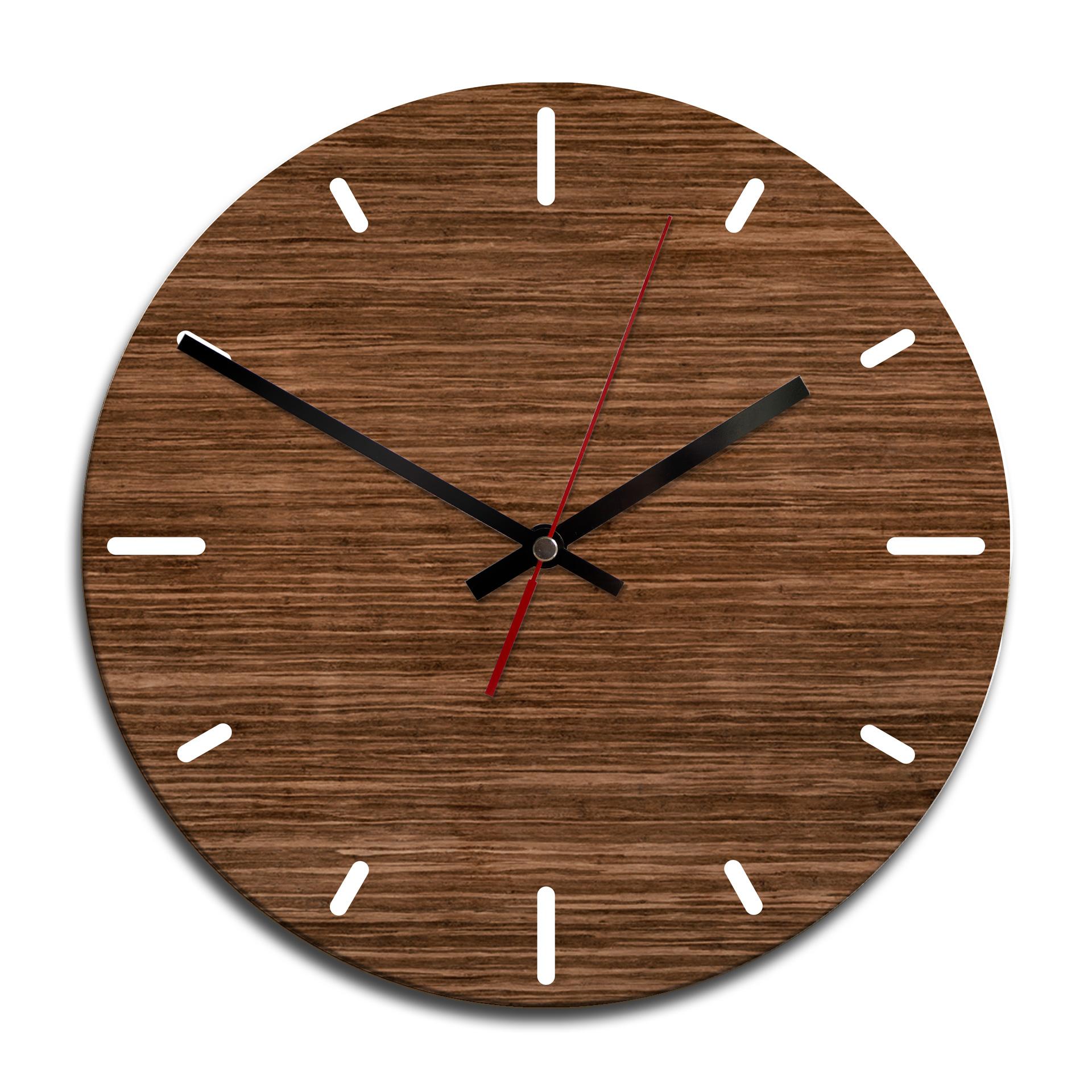 Horloge murale en bois - Effet bois