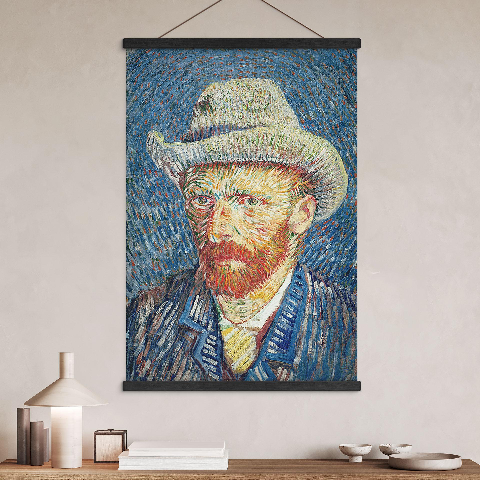Obraz z tkaniny autoportret 1887 - Van Gogh