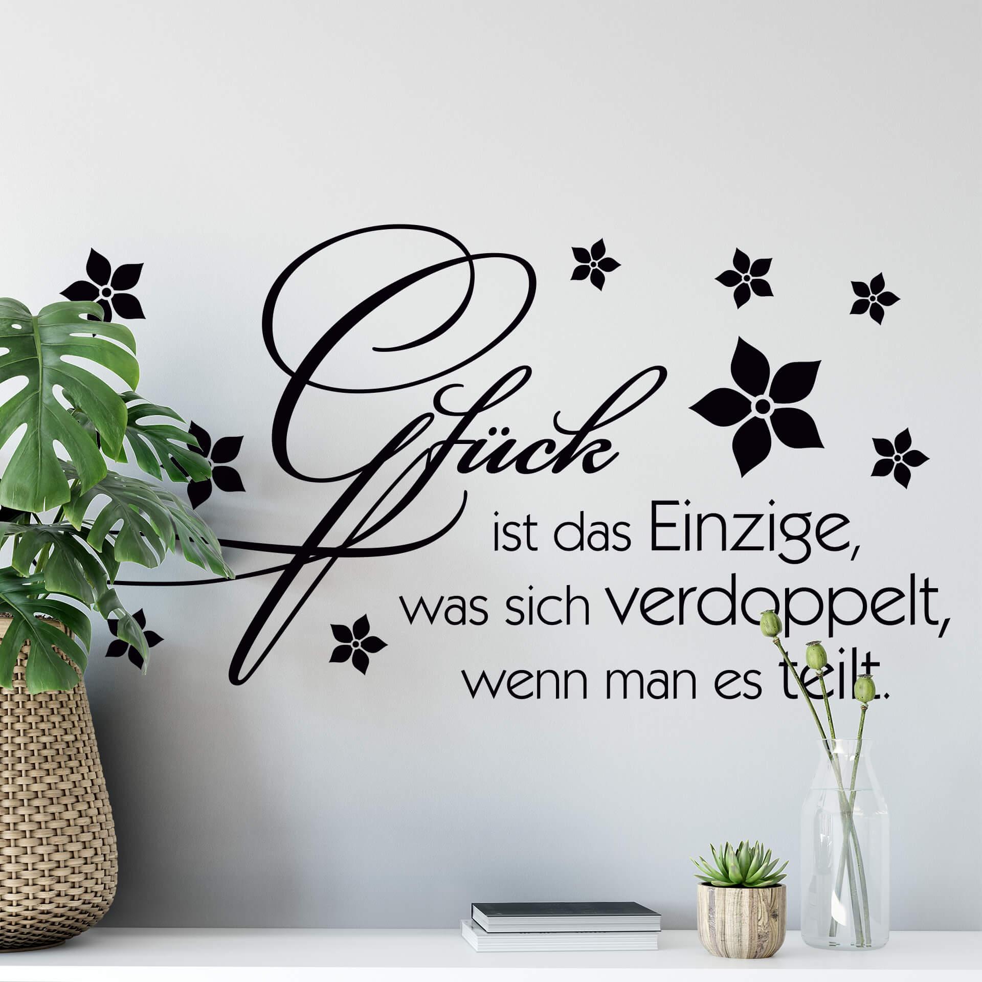 Wandtattoo Glück ist das Einzige... 2