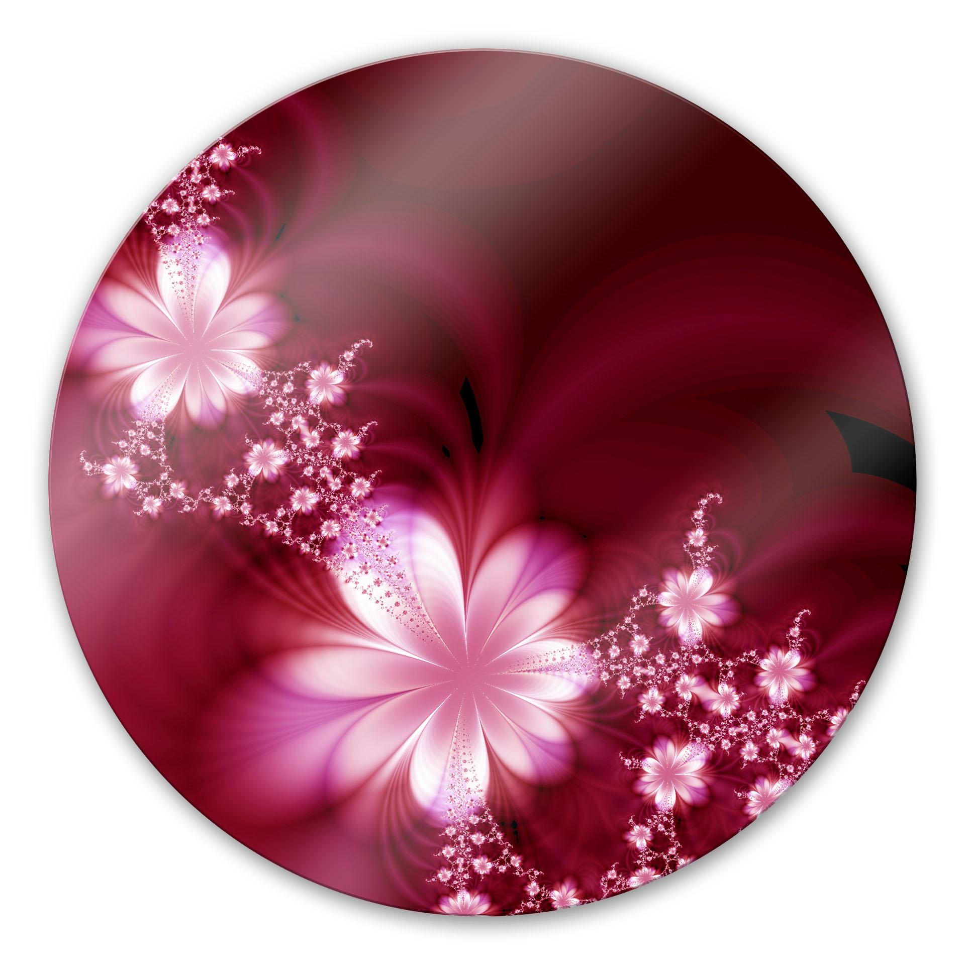 Tableau en verre - Effets - Rond