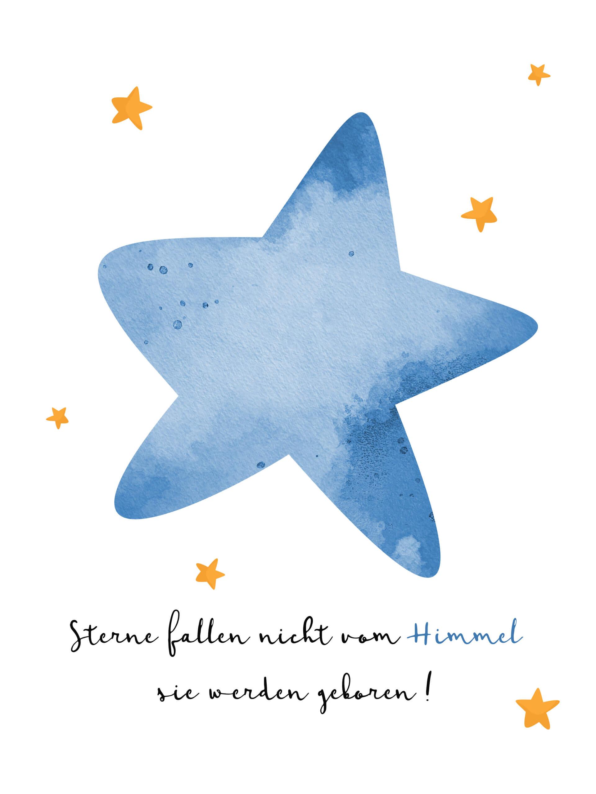 Poster Sterne + Testo personalizzato