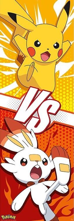 Plakat Pokémon - Pikachu og Scorbunny, plakat (53 x 158 cm)