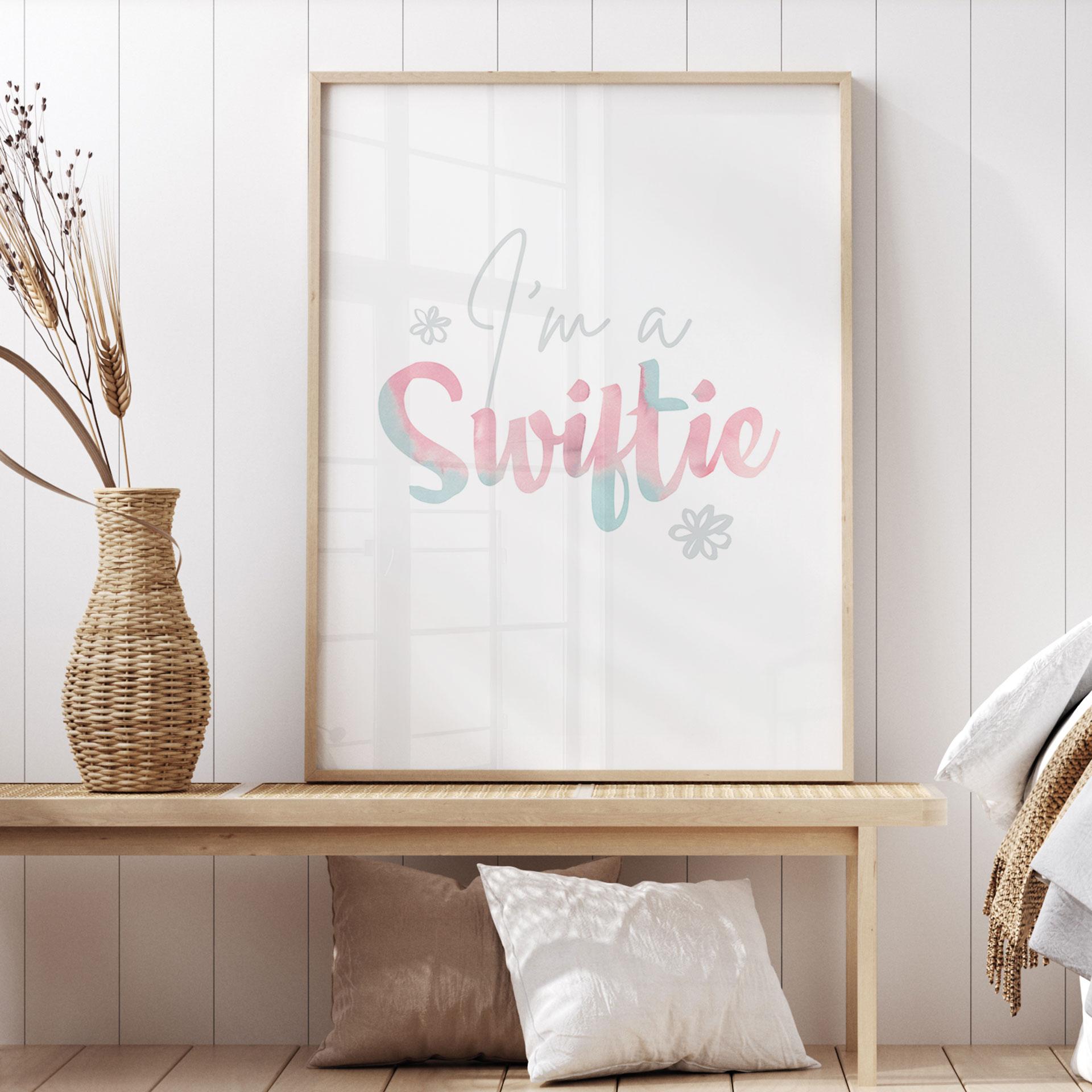 Plakat I'm a Swiftie - inspireret af Taylor Swift