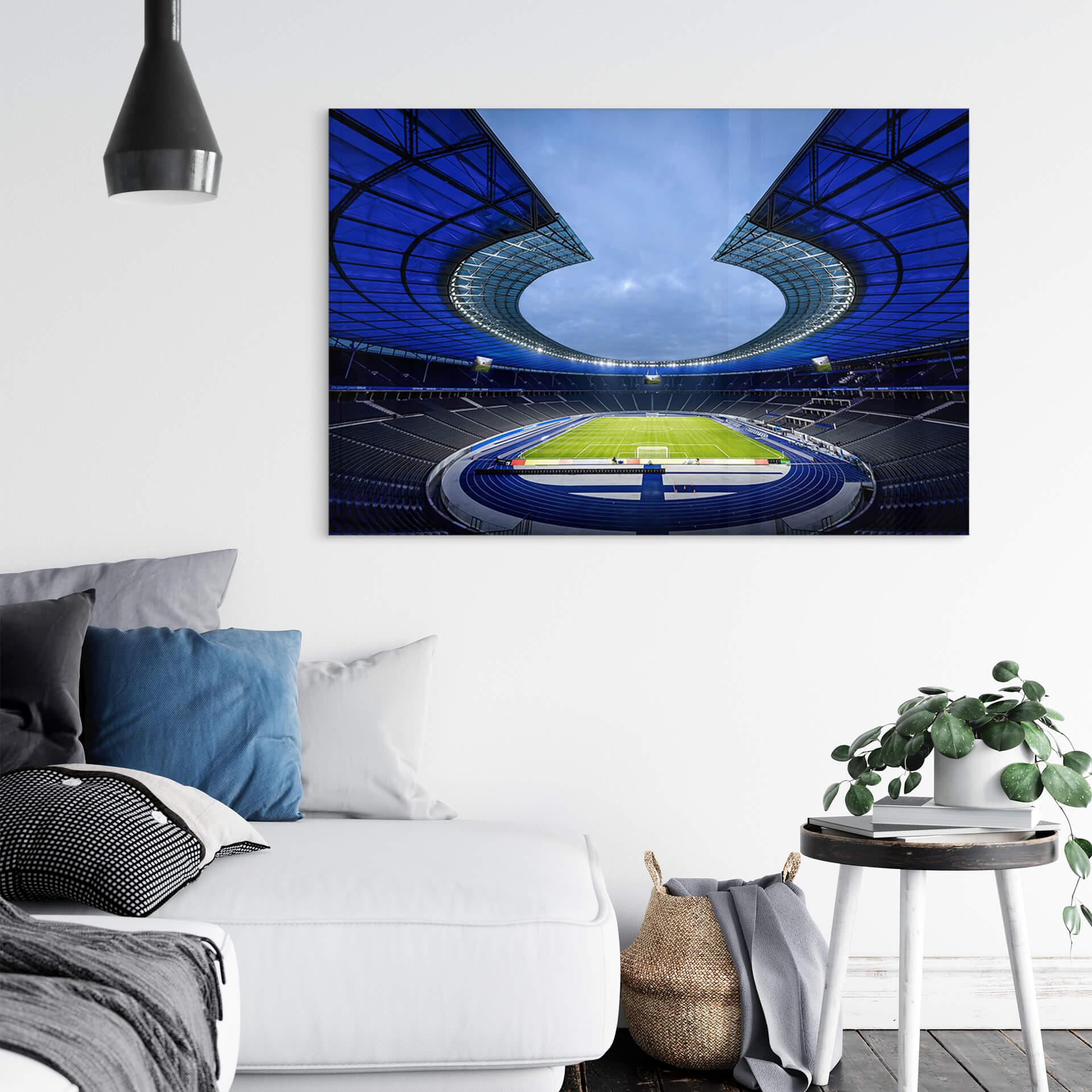 Acrylglasbild Hertha BSC Blaues Olympiastadion