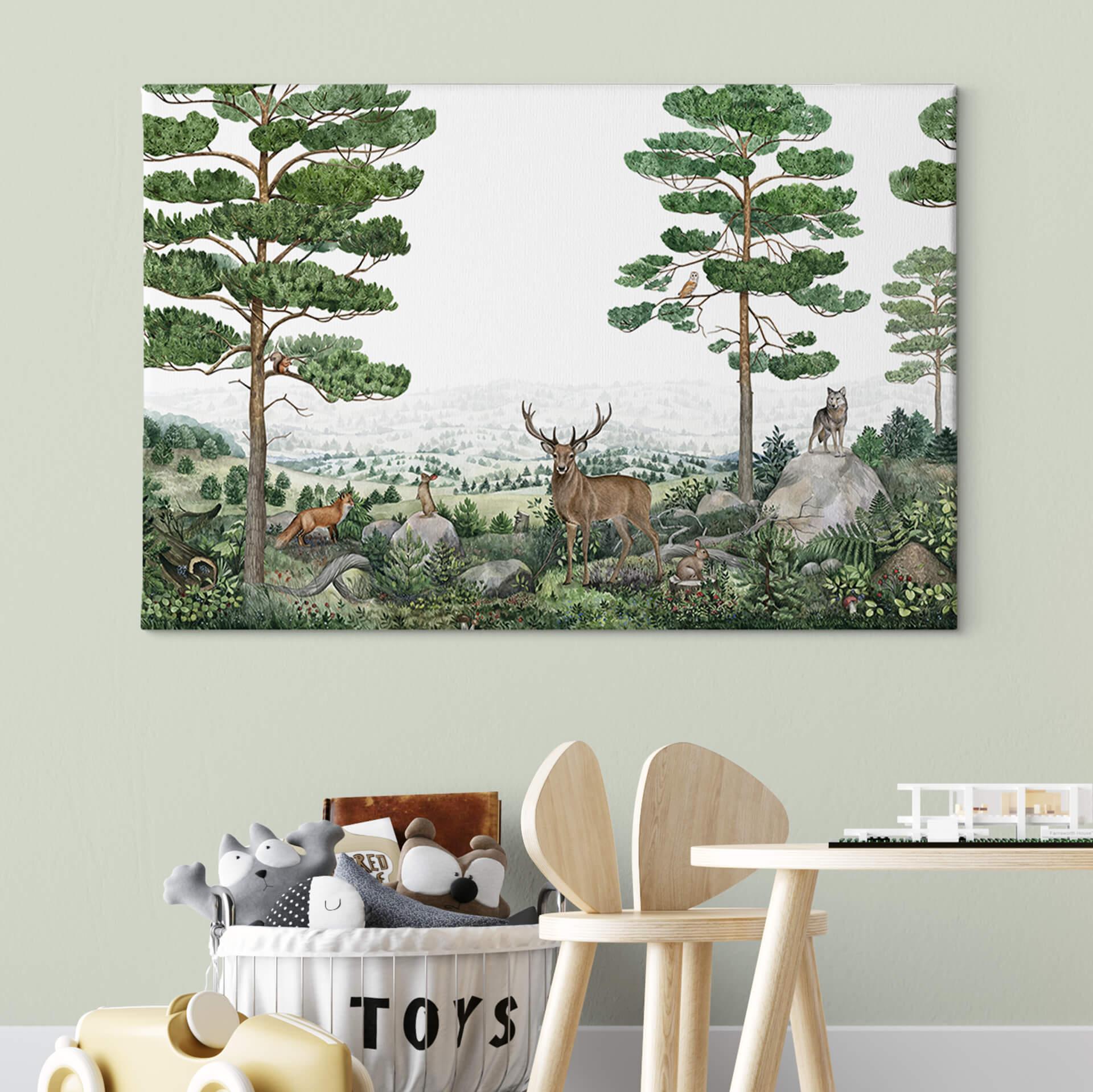 Canvas Kikki Belle - Animal Adventure