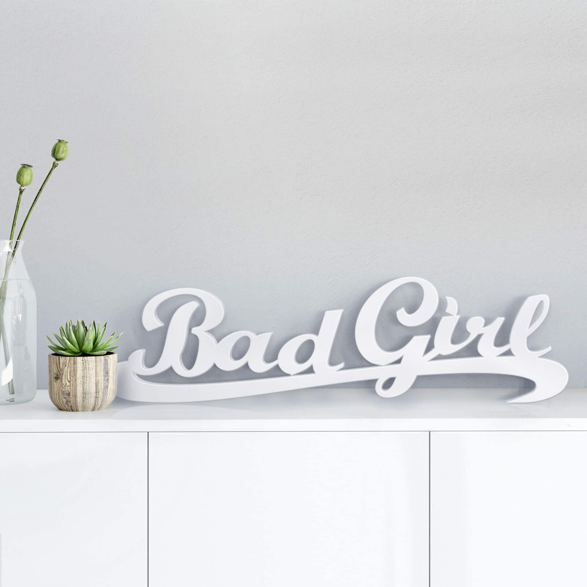 Lettre décorative - 3D Bad Girl