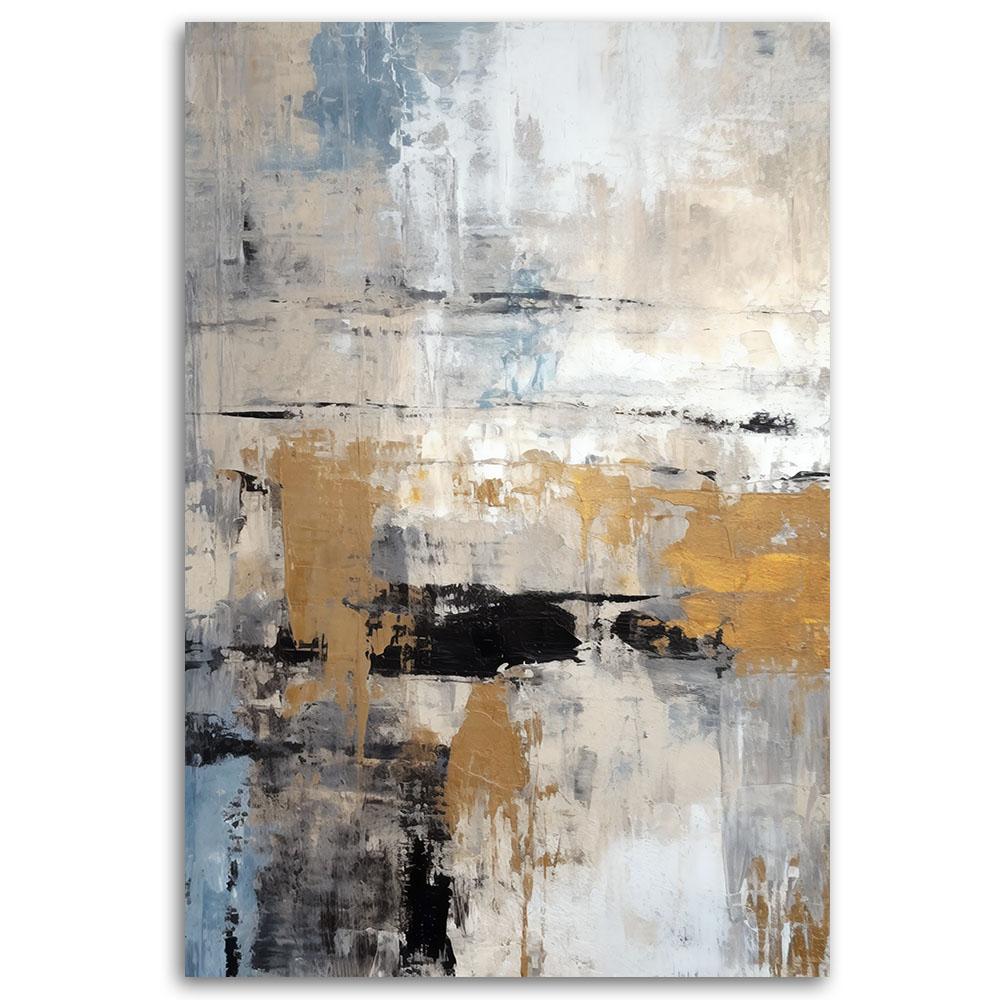 Canvasbillede, Gold Glamour Abstraction