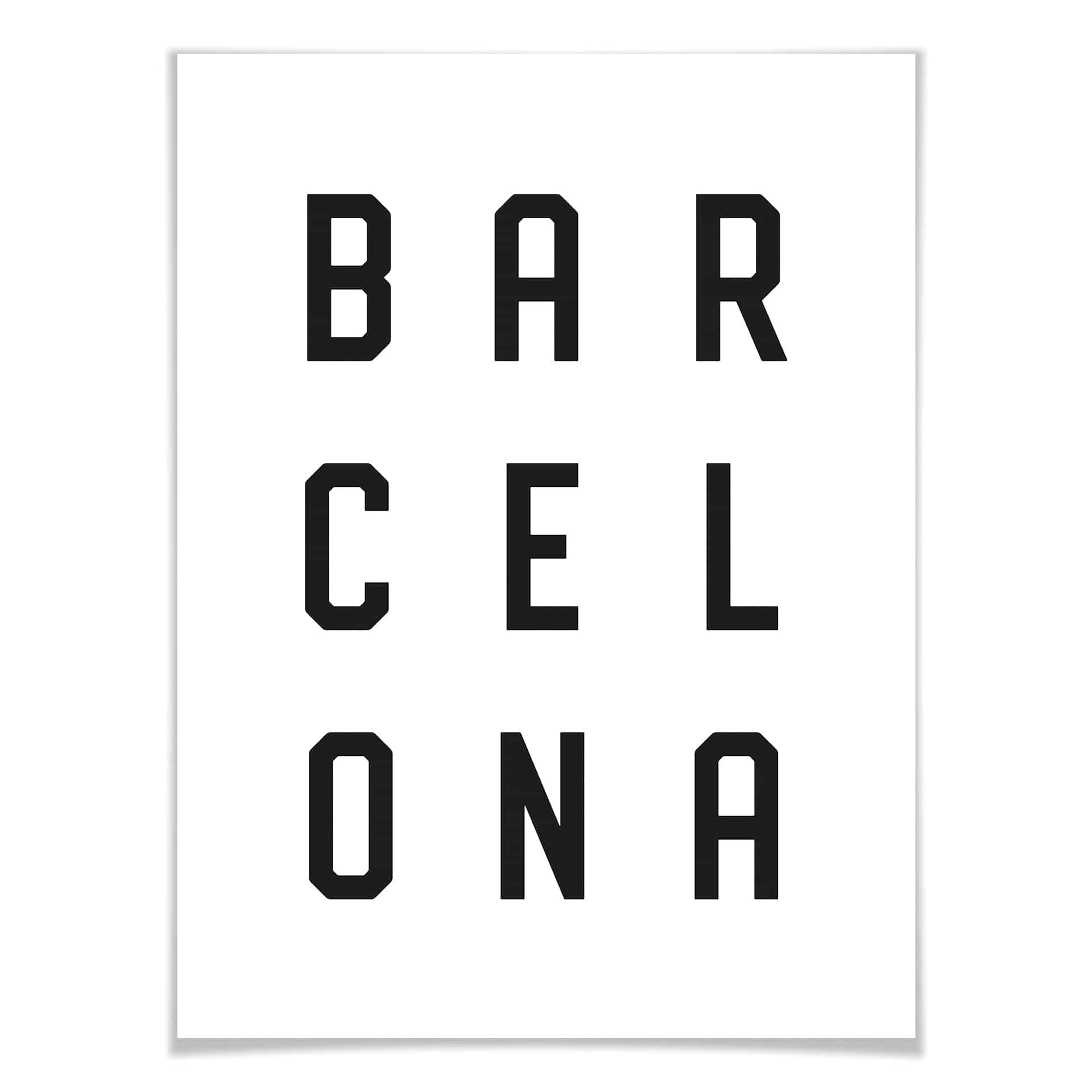 Plakat - Typografia Barcelona