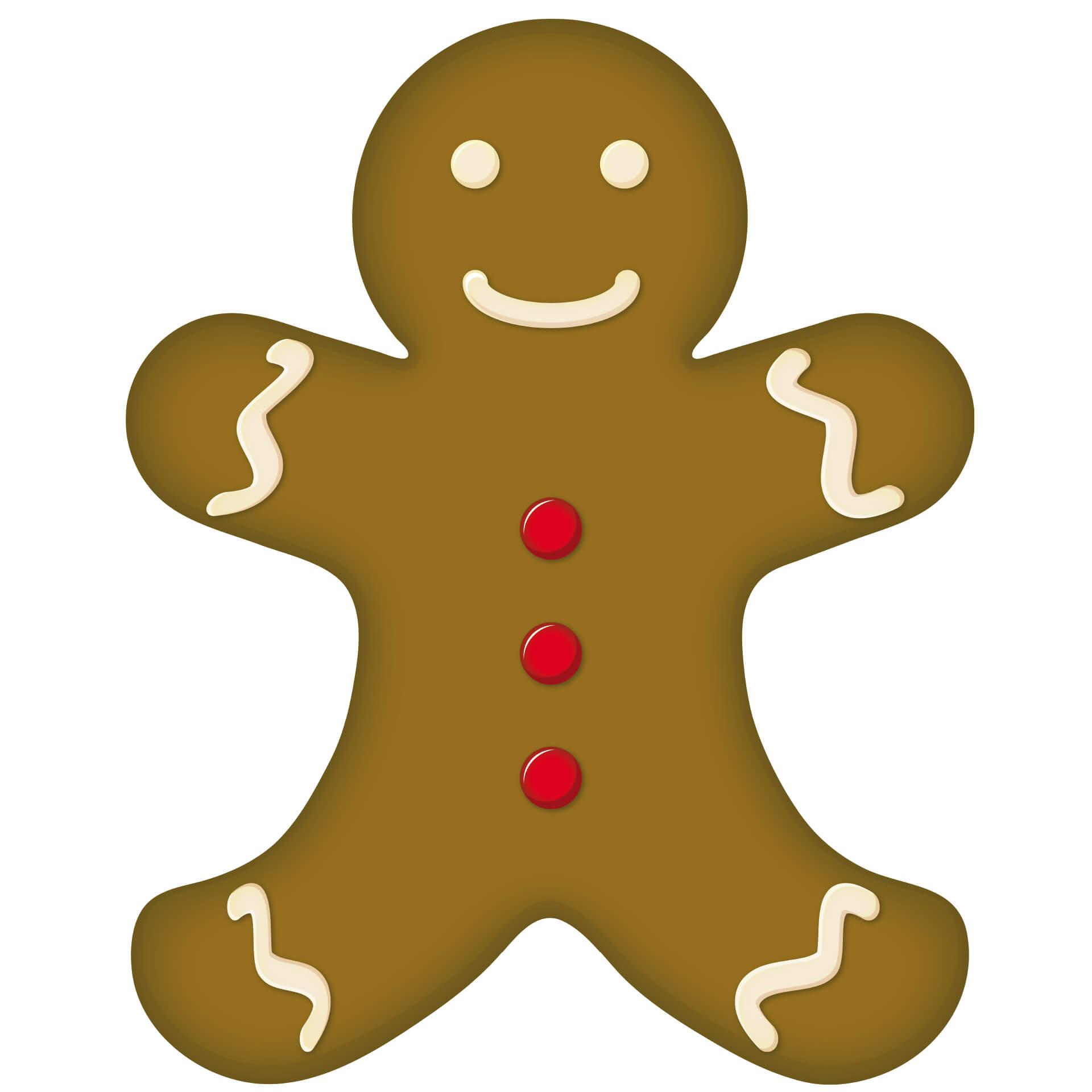 Muursticker Gingerbread Mannetje