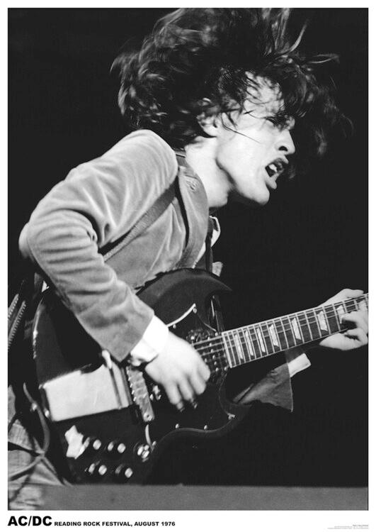 Plakat Angus Young - Reading Rock Festival, plakat (59,4 x 84,1 cm)