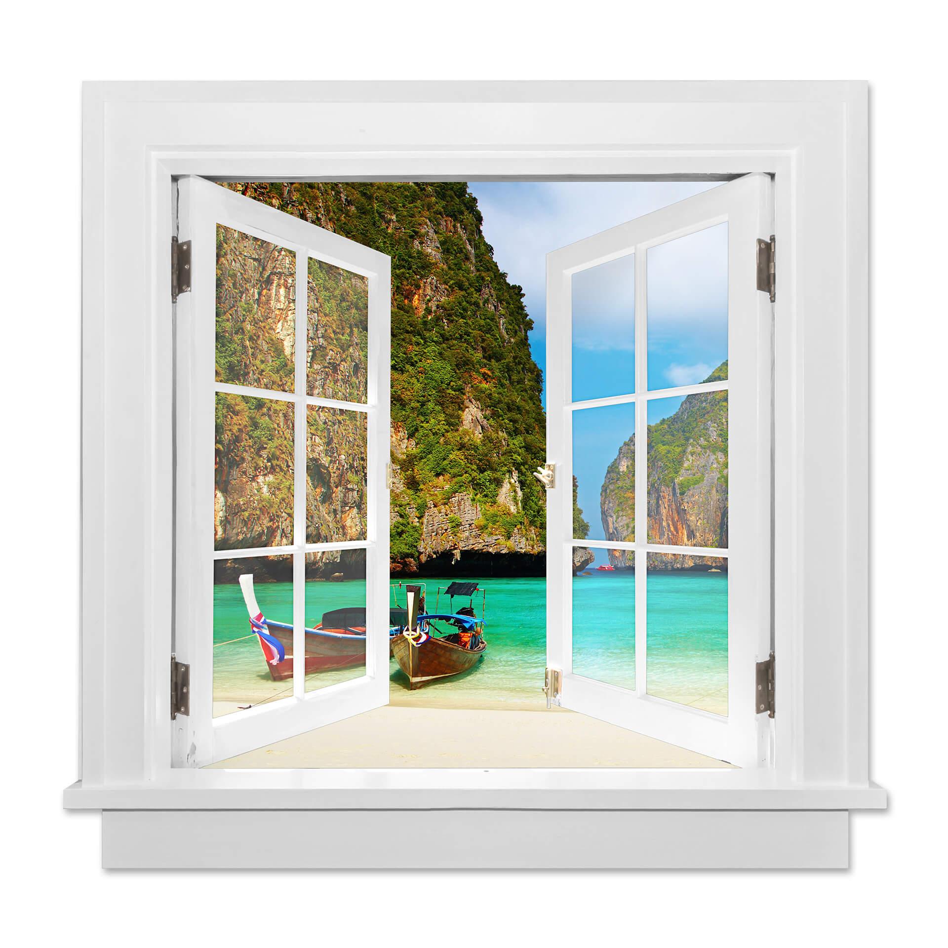Adesivo 3D Finestra – Spiaggia