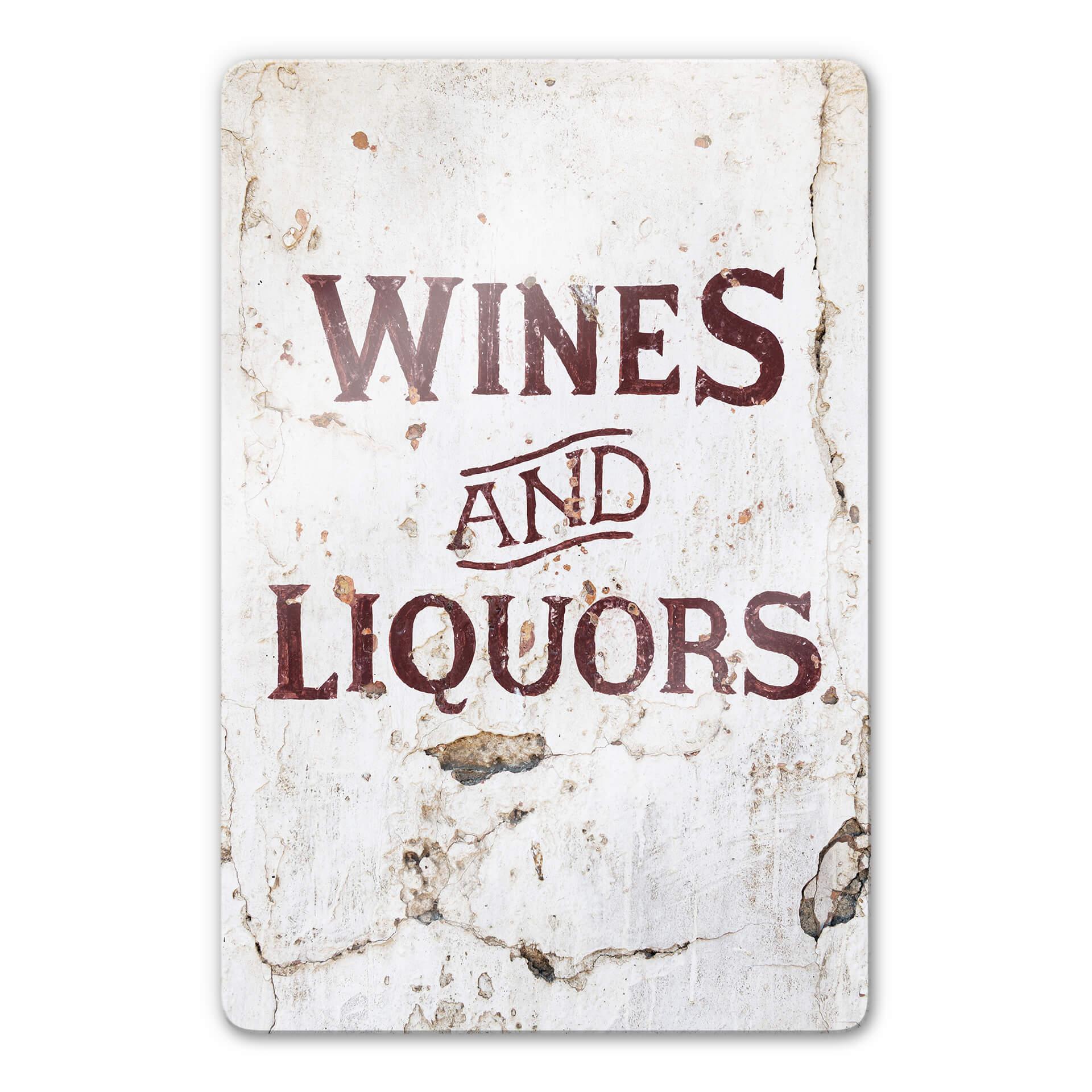 Glasschilderij Hugonnard - Wines and Liquors