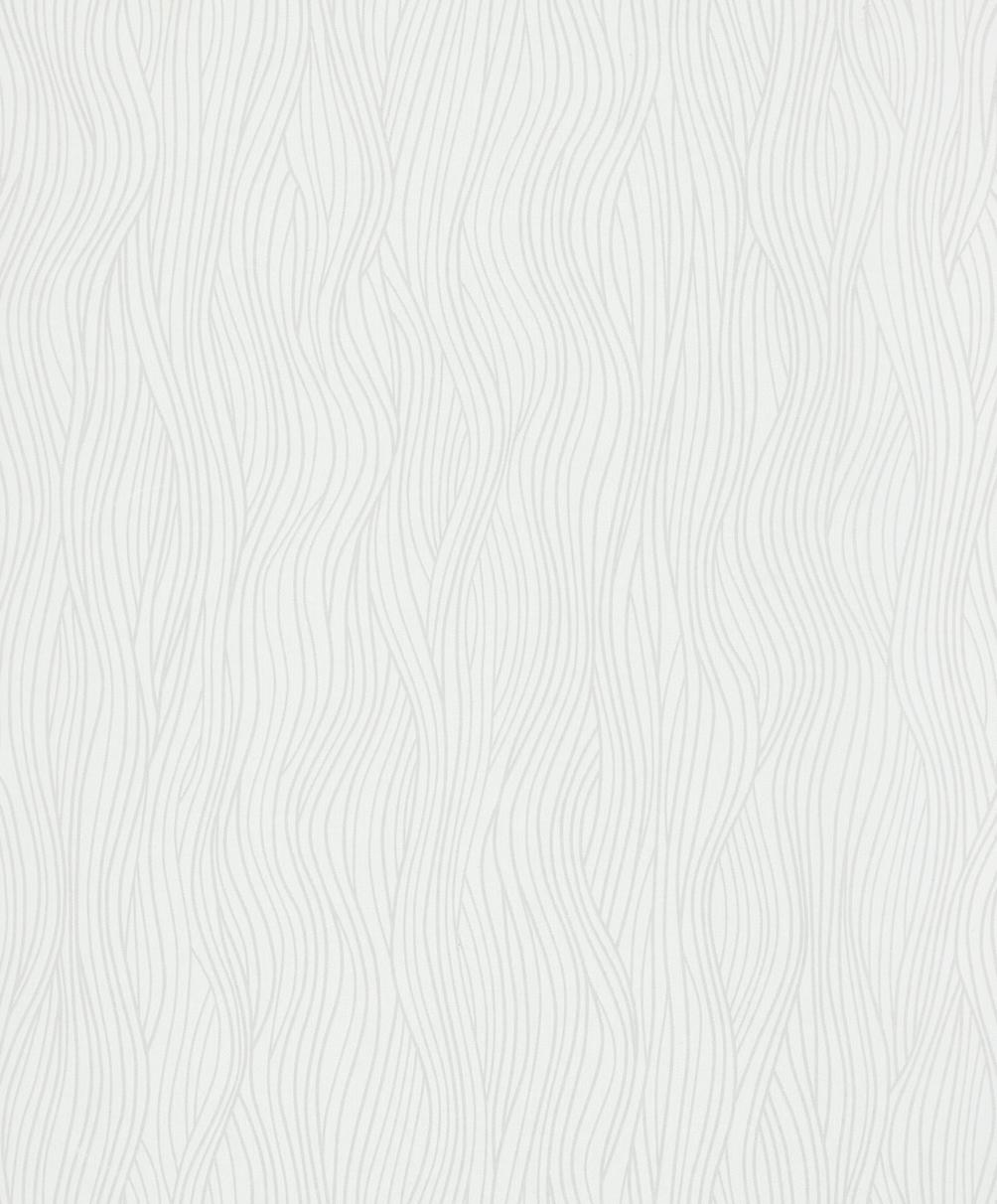 Stribet tapet, non-woven tapet Novamur Kylie hvid