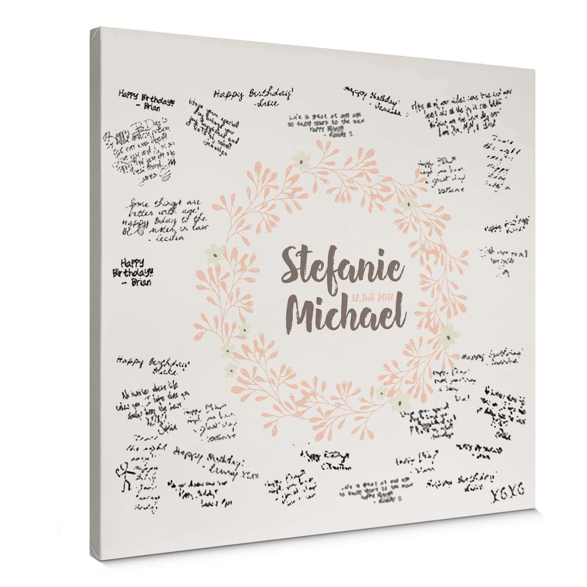 Canvas Bloemen – gepersonaliseerd