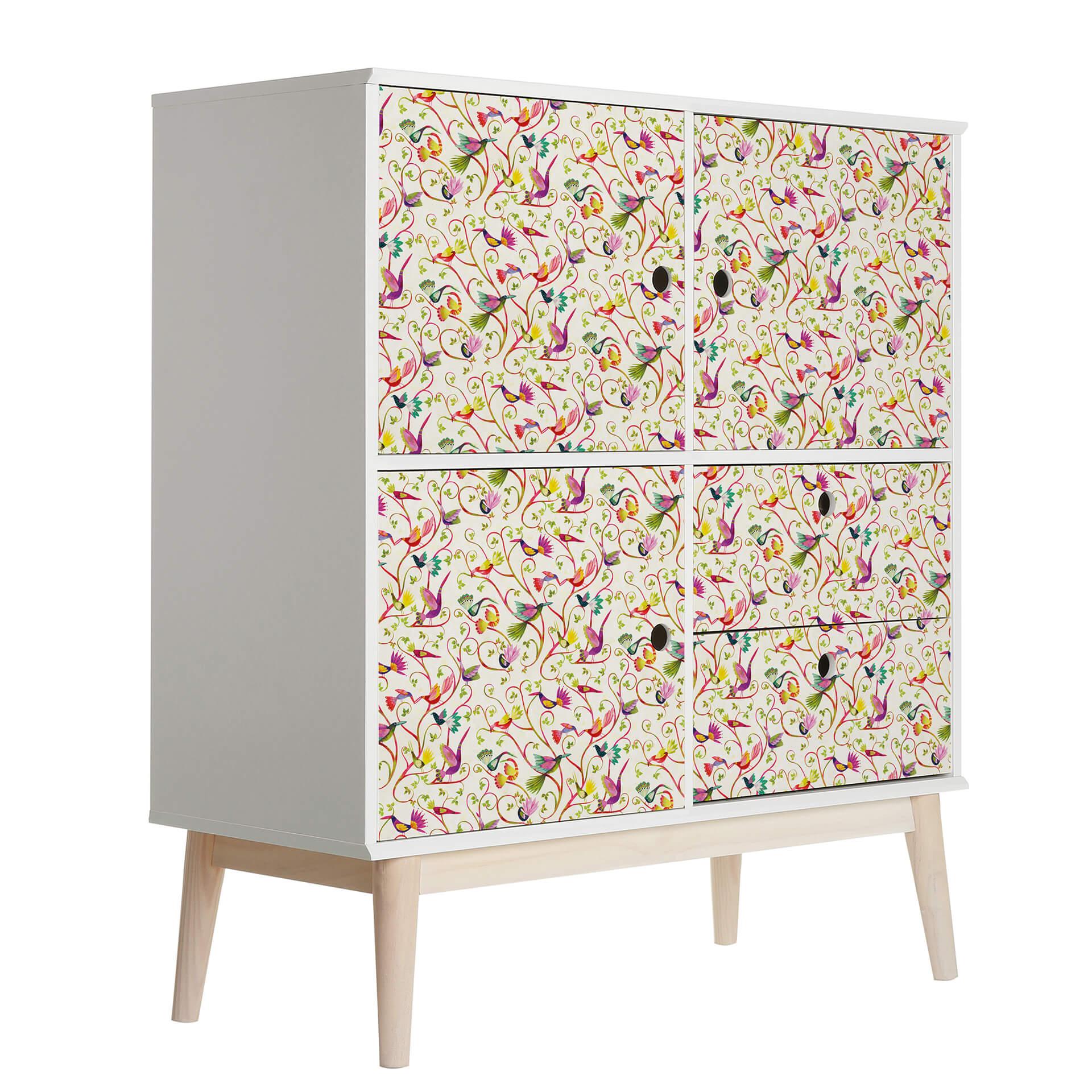 Vinilo adhesivo muebles Blanz - Magia de pájaros