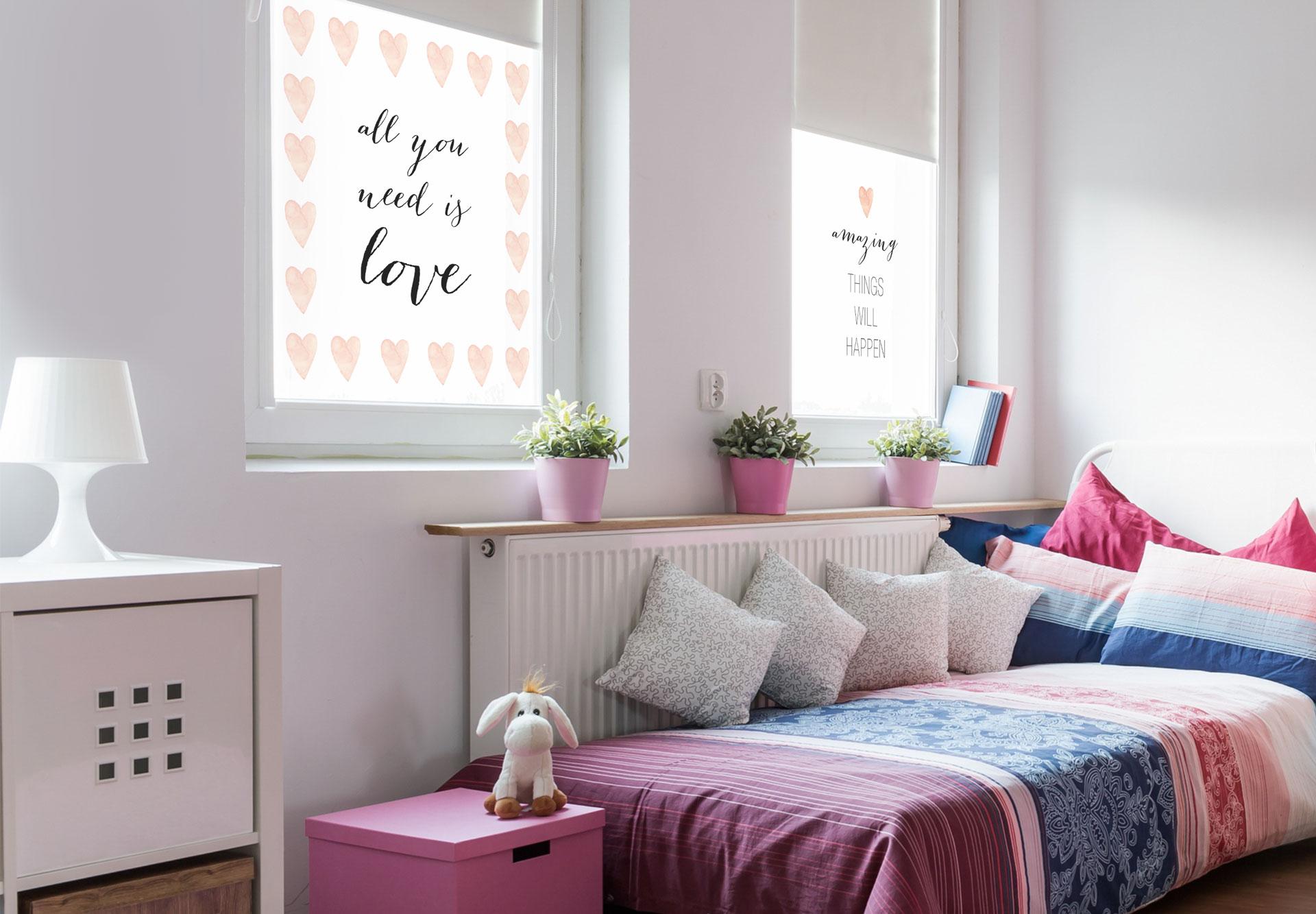 Sichtschutzfolie Confetti & Cream - Amazing things will happen