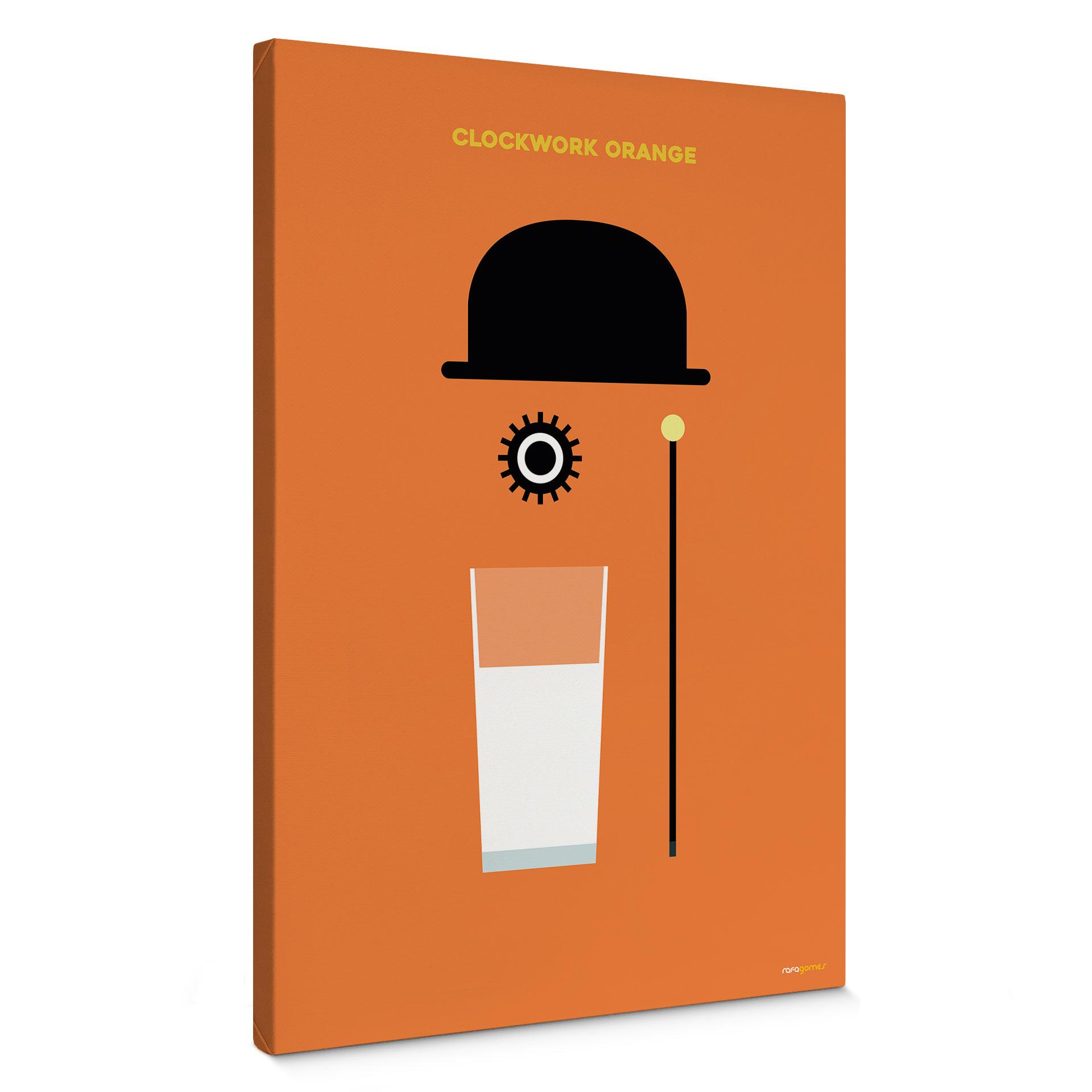 Lærredsprint - Inspireret af filmen "Clockwork Orange" - Gomes