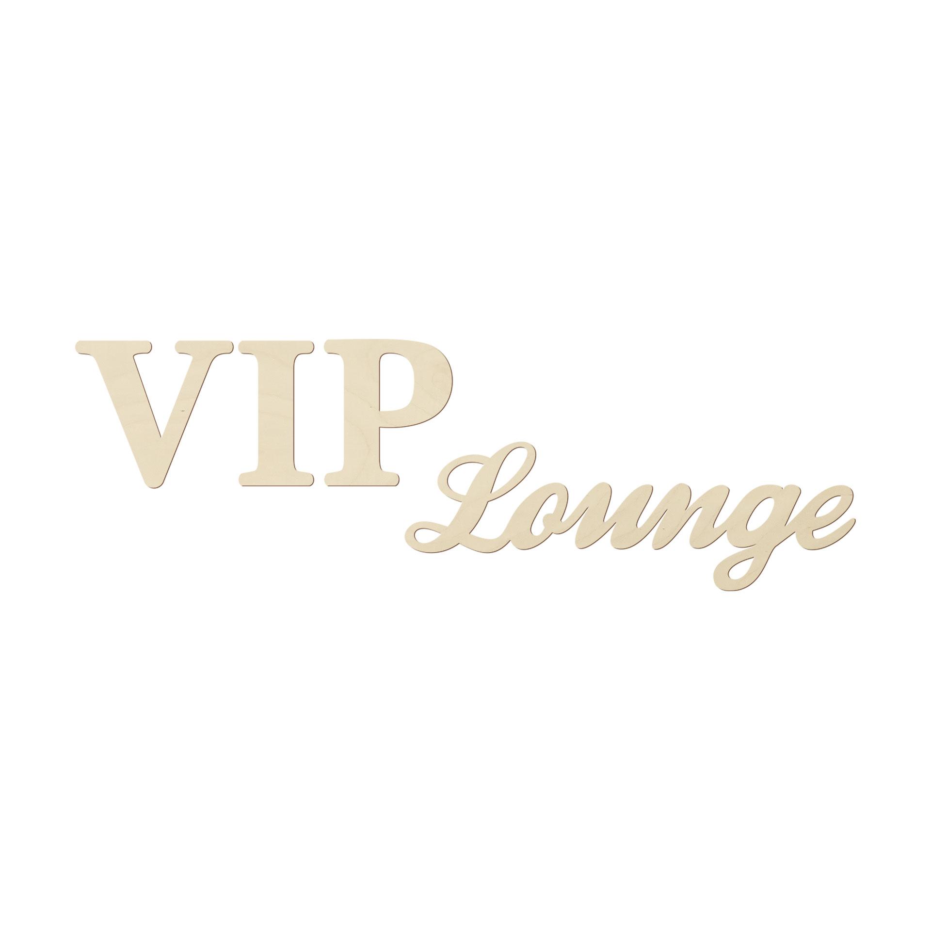 Letras de madera Sala VIP
