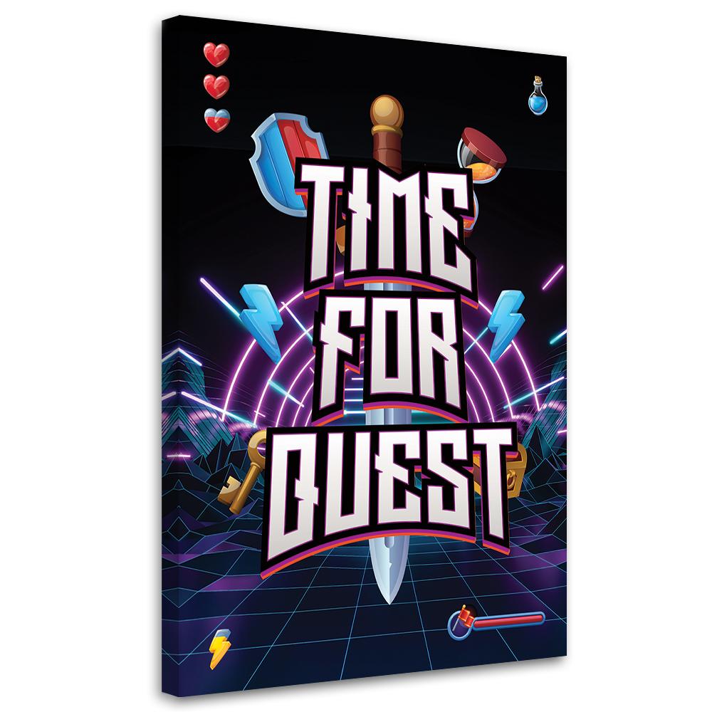 Canvasbillede, Quest time for gamere