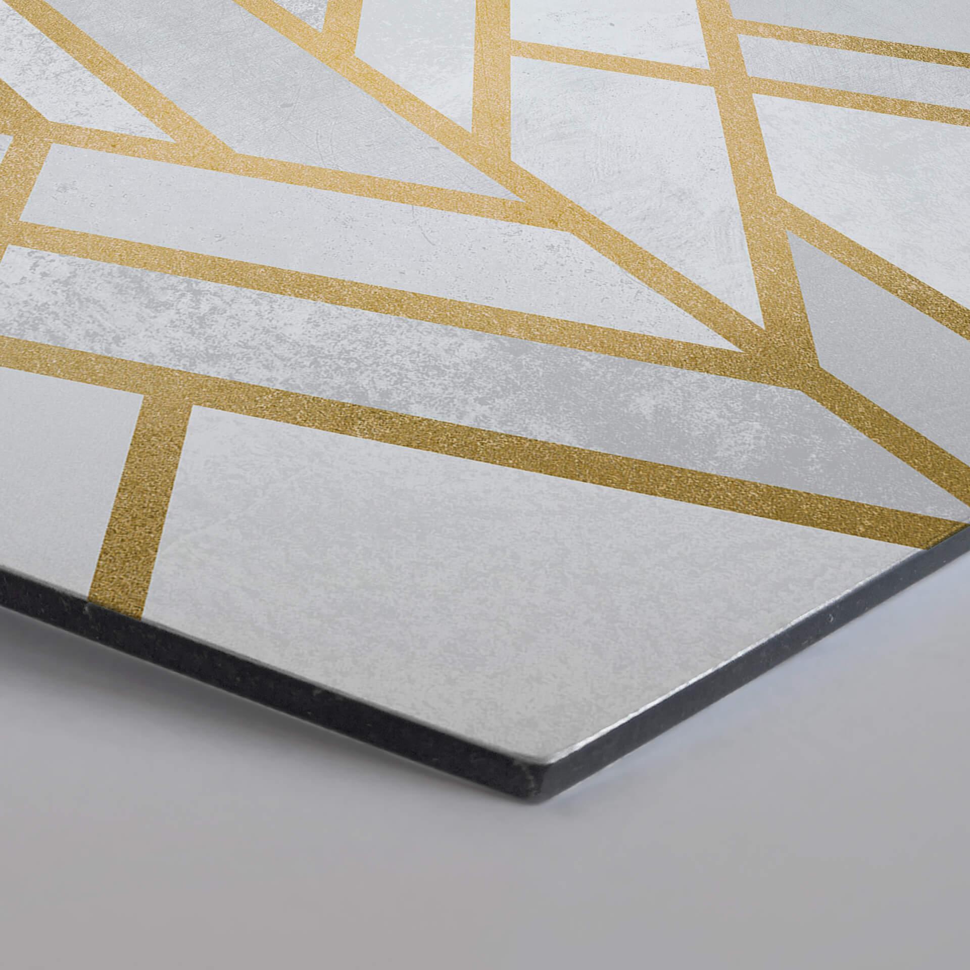 Hexagon - Alu-Dibond - Frederiksson - Golden Geometry