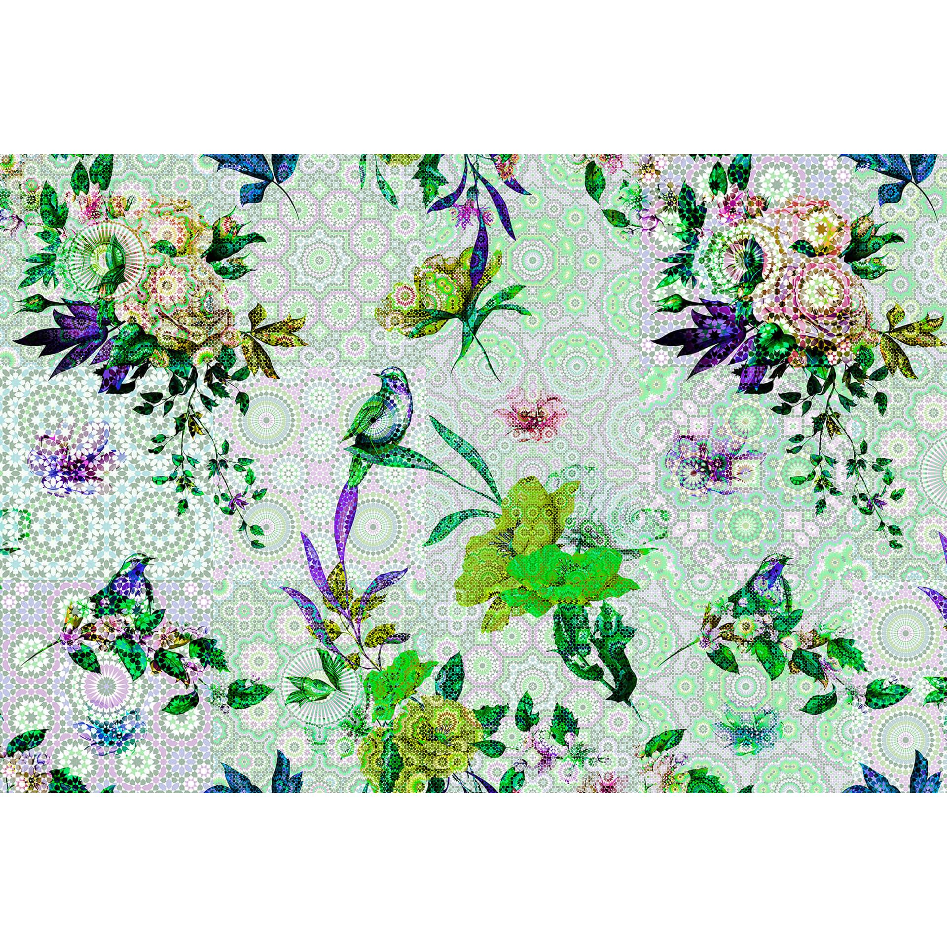 Livingwalls Fotobehang Walls by Patel mosaic garden 1
