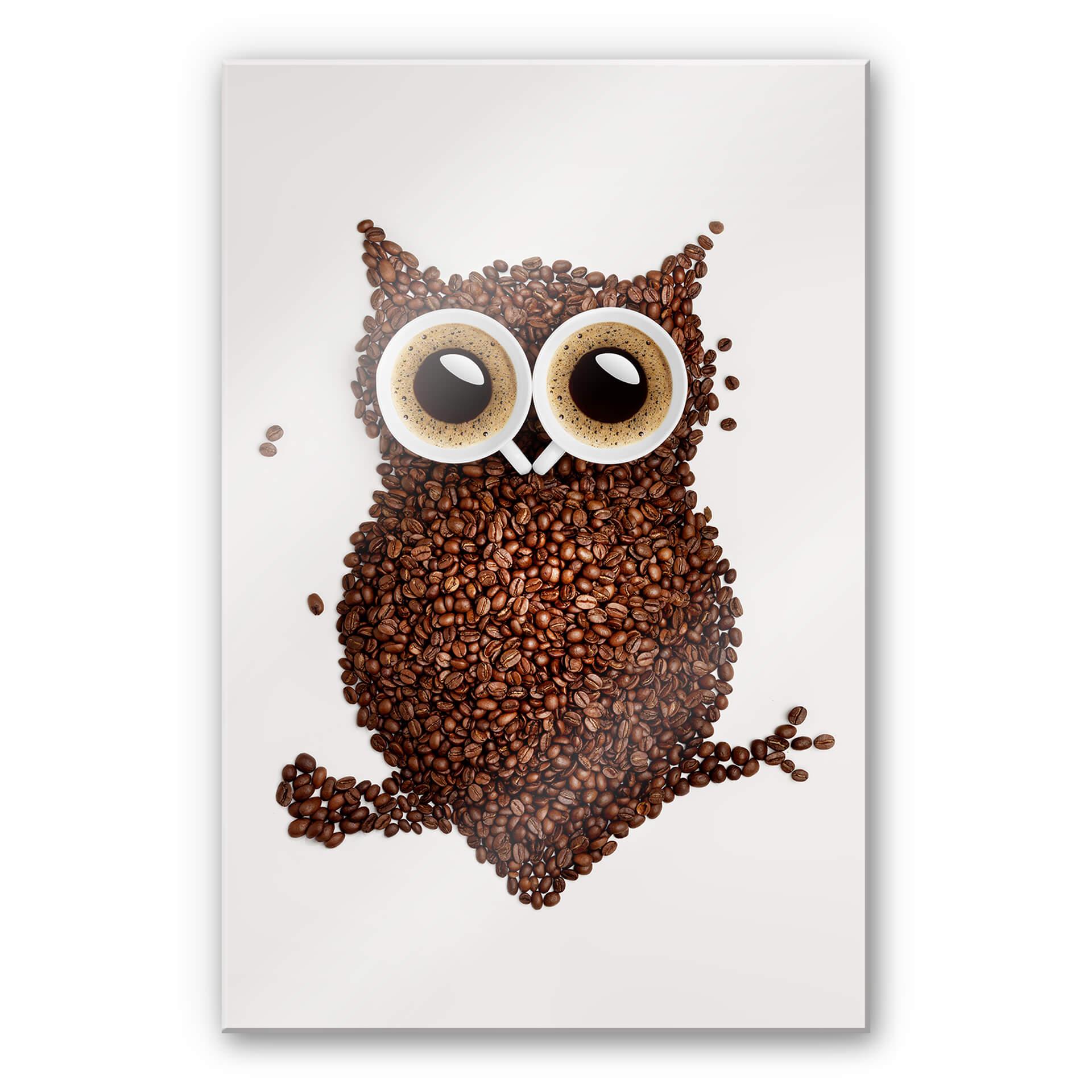 Spatscherm Koffie Uiltje – verticaal