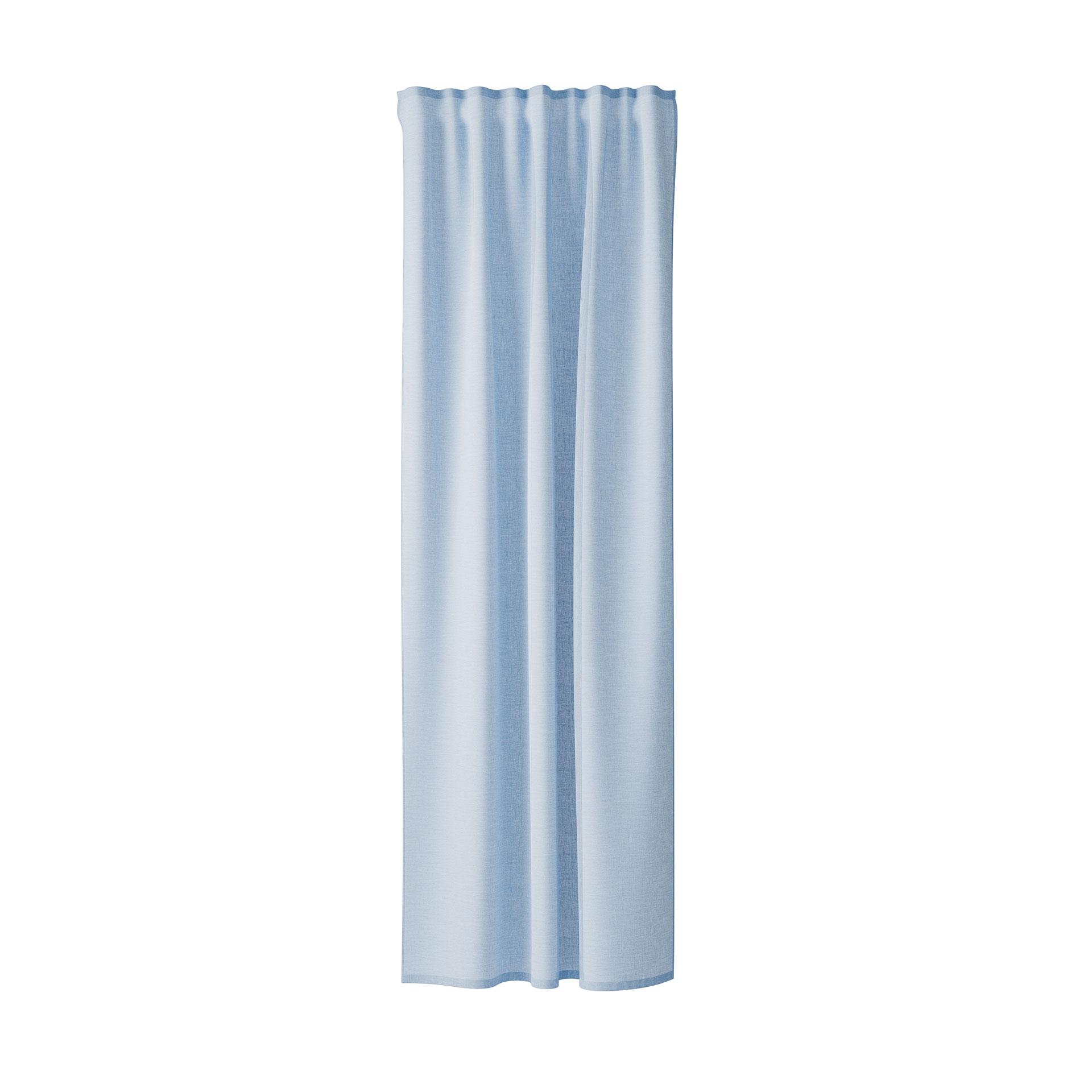 Homing Fertigschal mit verdeckten Schlaufen Oskar aqua -  2,45 x 1,4 m