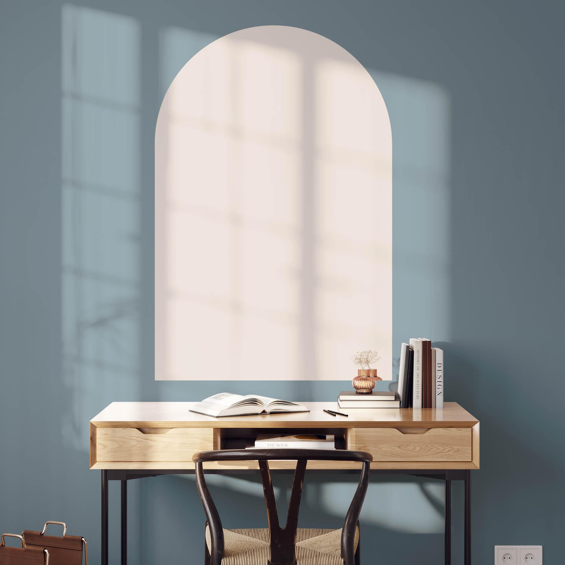 Adesivo murale Arco tondo largo - Beige