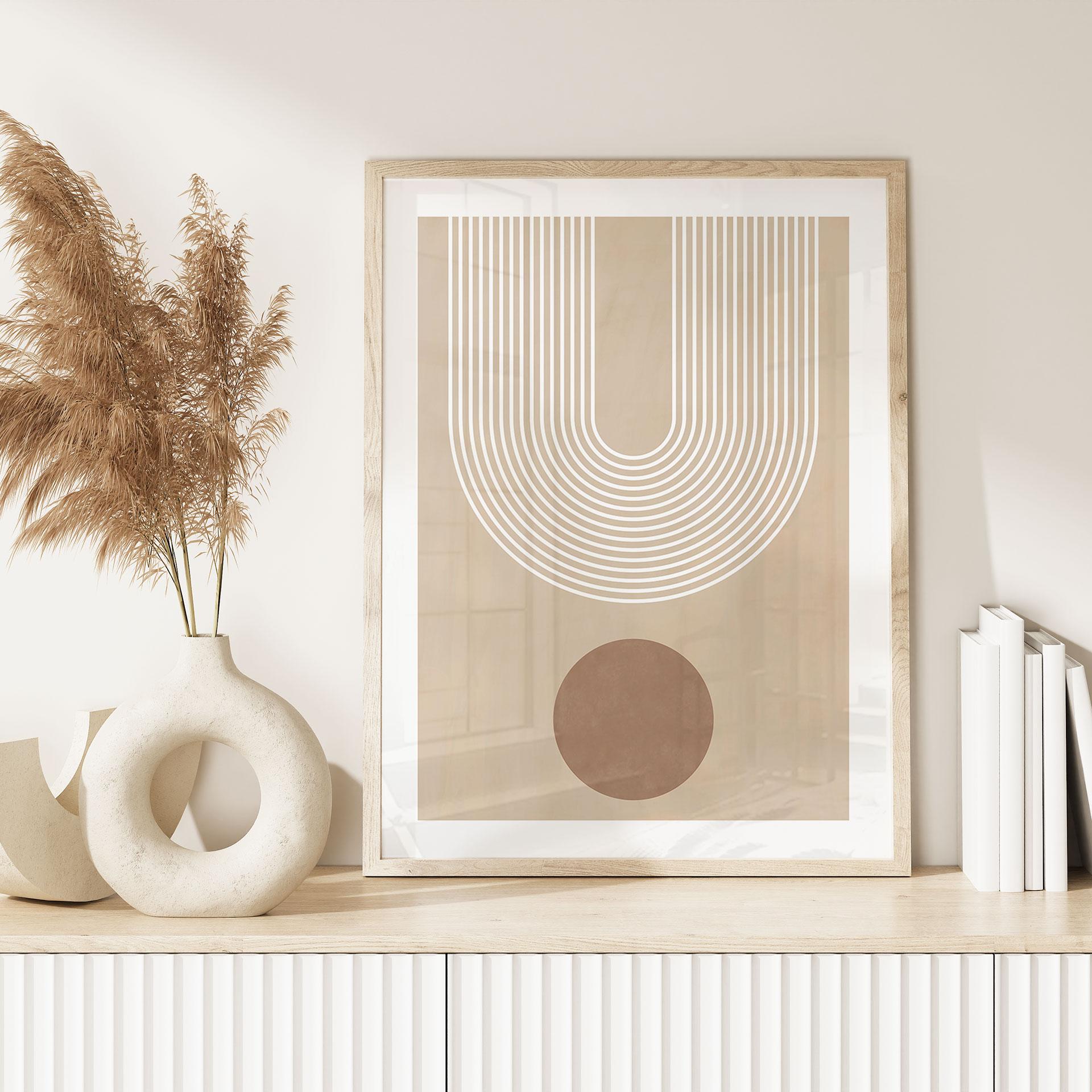 Plakat Abstrakt geometri i balance - Ristova