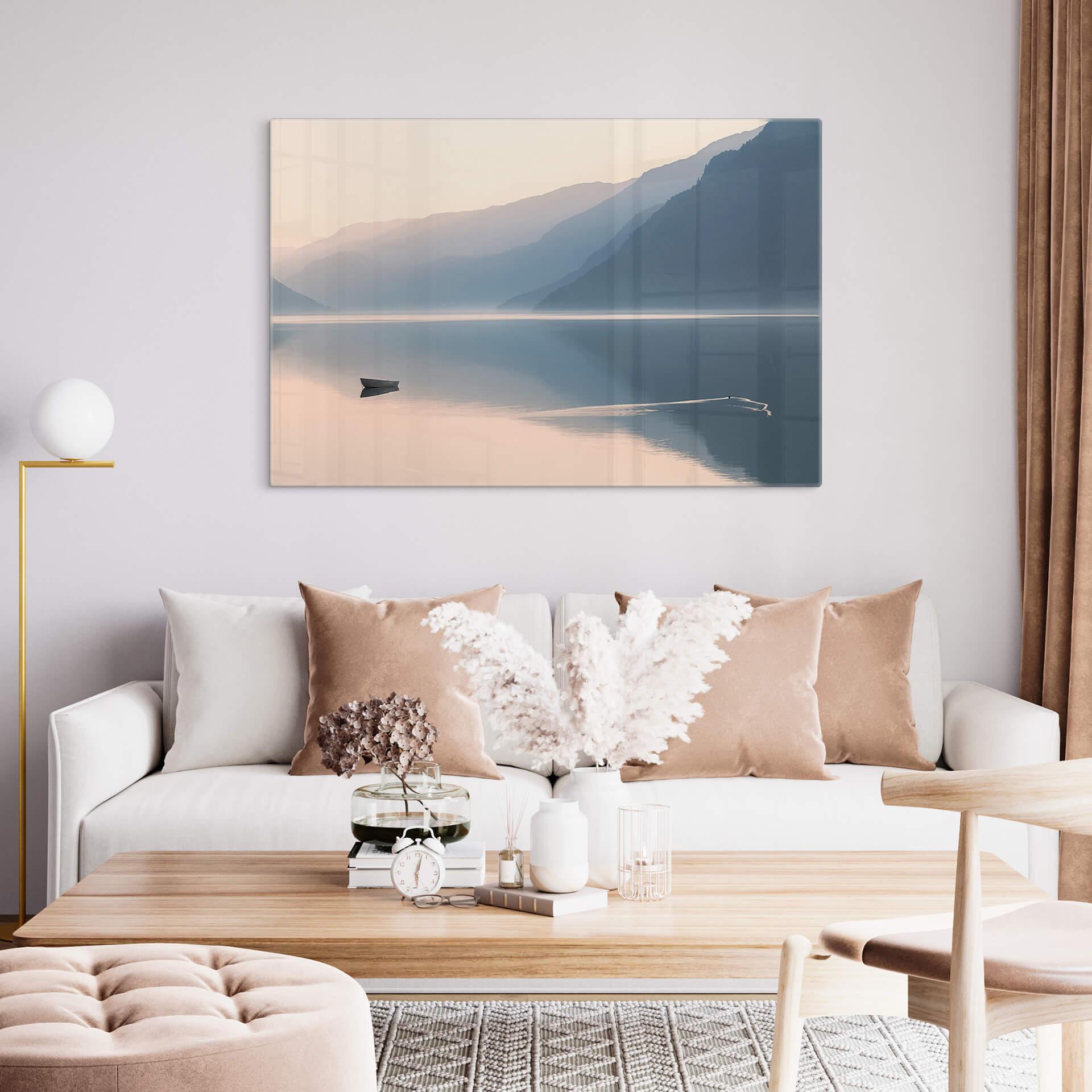 Glasschilderij Davidsson - Perfect Harmony on Water
