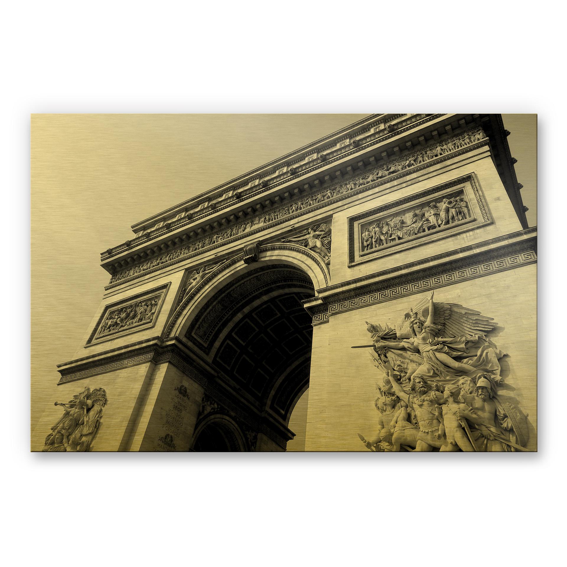 Alu-Dibond Goudeffect - Arc de Triomphe