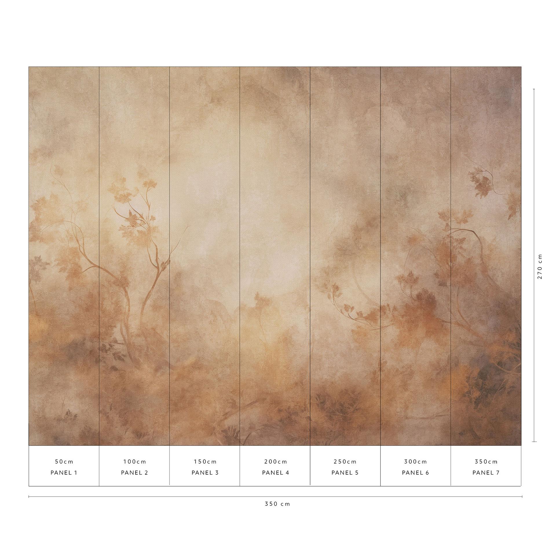 Landschap behang Big Pictures bruin 3.50 x 2.70 m