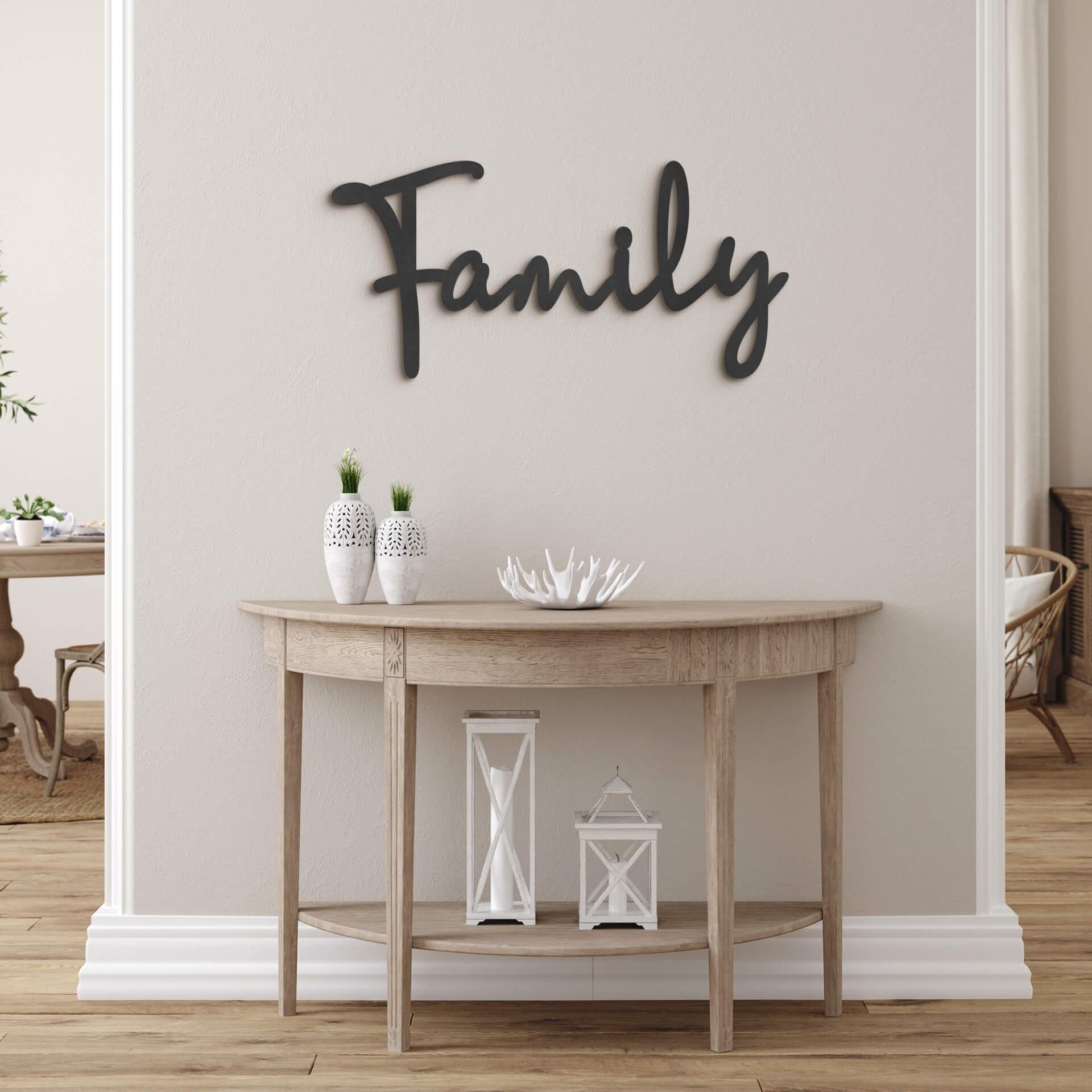 familia de letras 3D MDF
