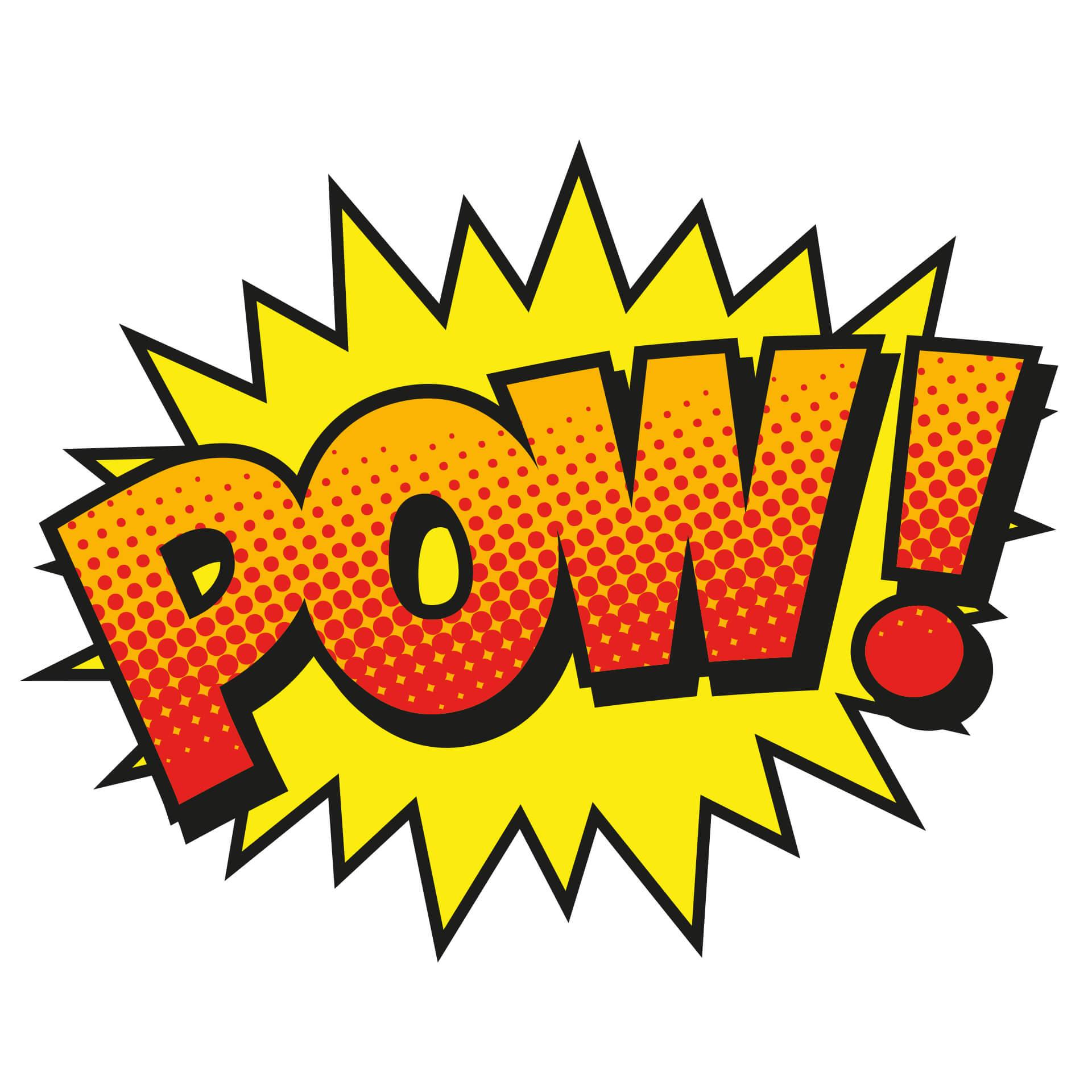 Wallsticker -  Comic Soundeffect - Pow!