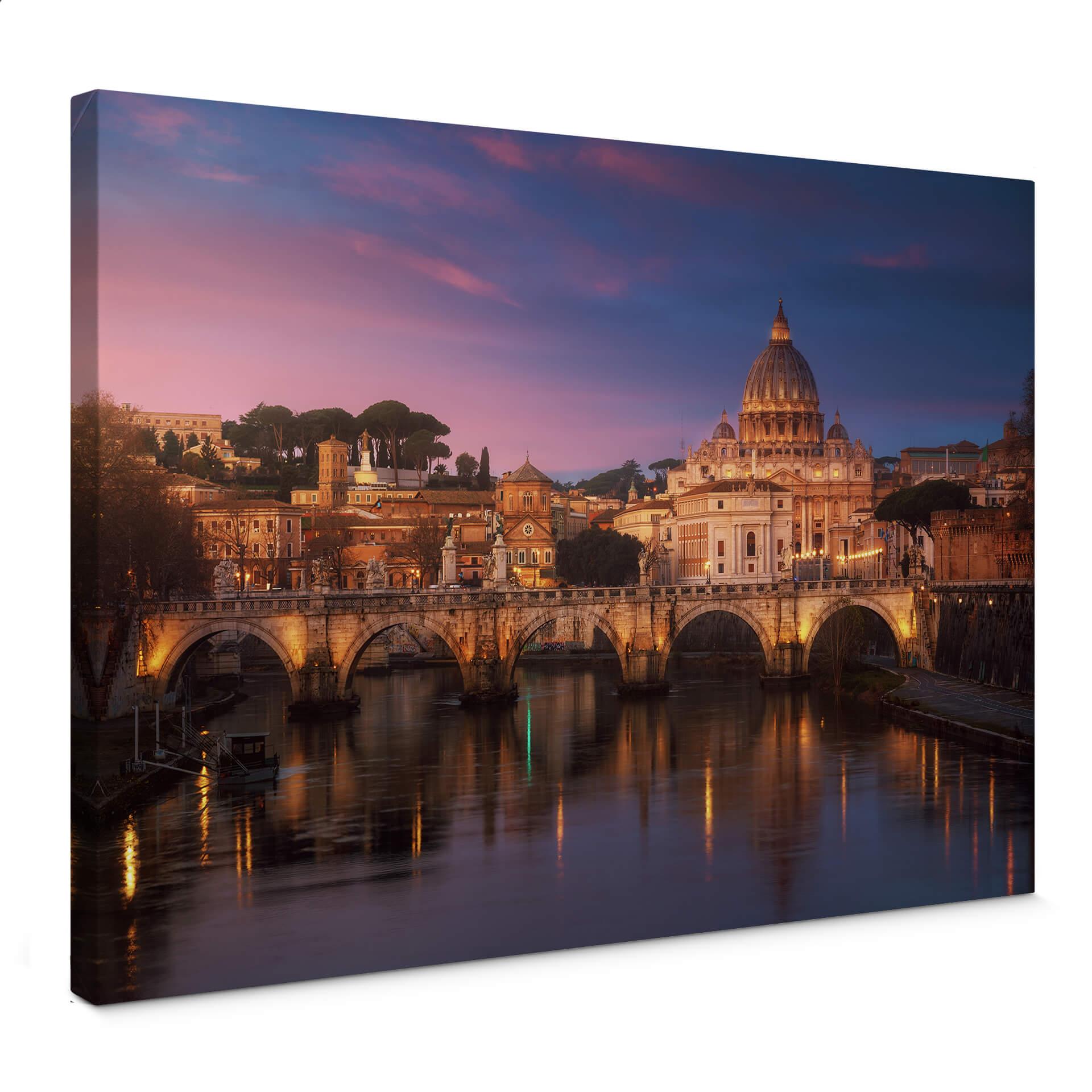 Lienzo Pablo - Roma al atardecer