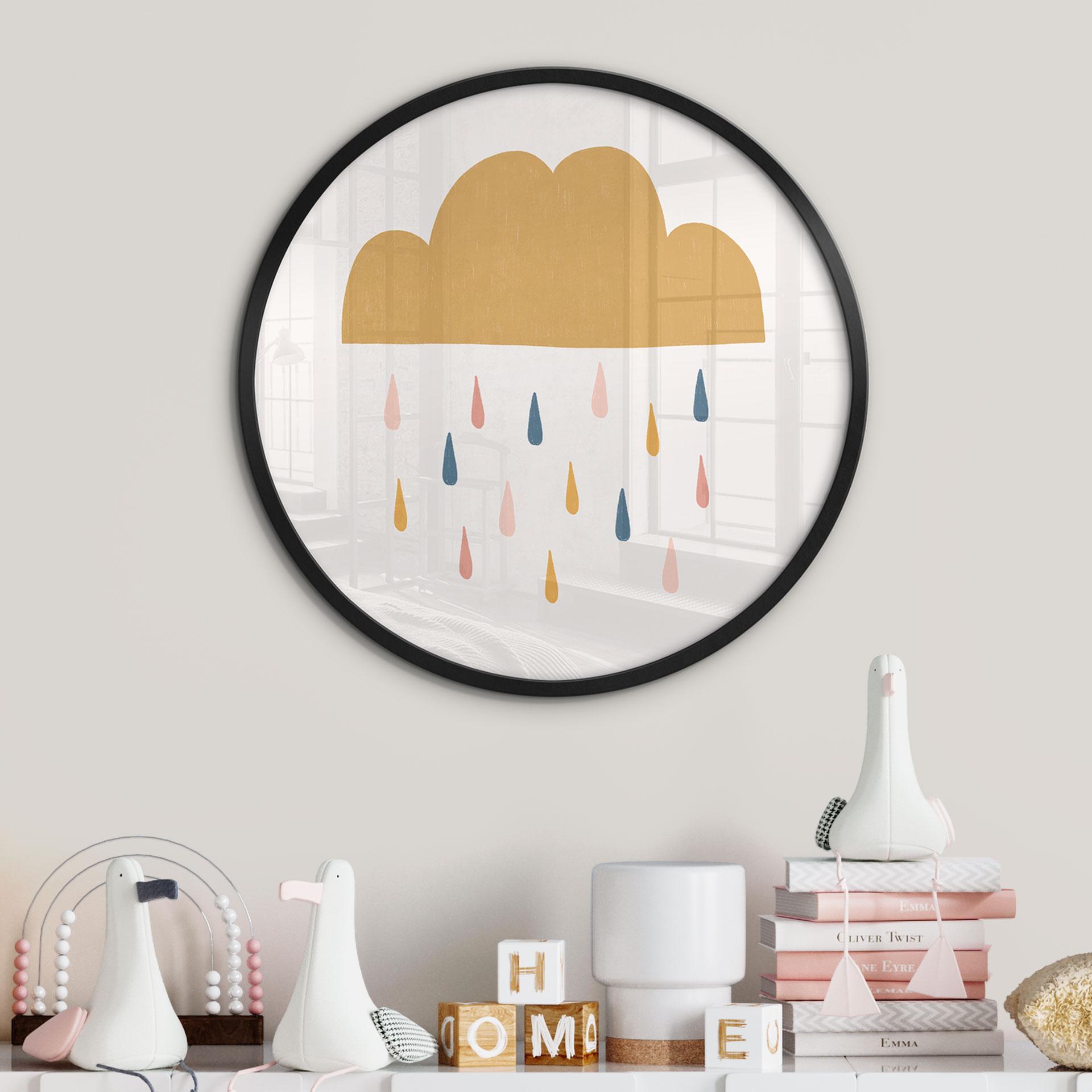 Plakat Munter regn i pastelfarver - Menina Lisboa