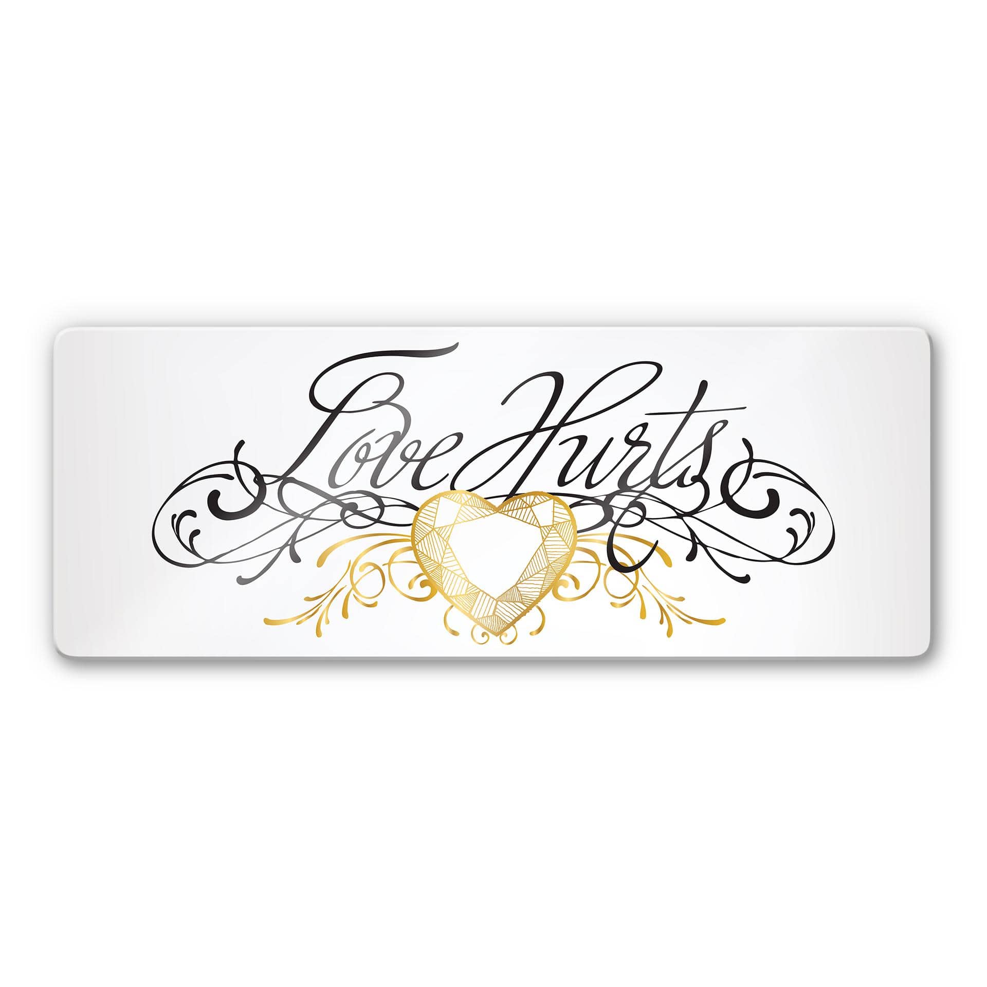 Tableau en verre - LA Ink - Love hurts