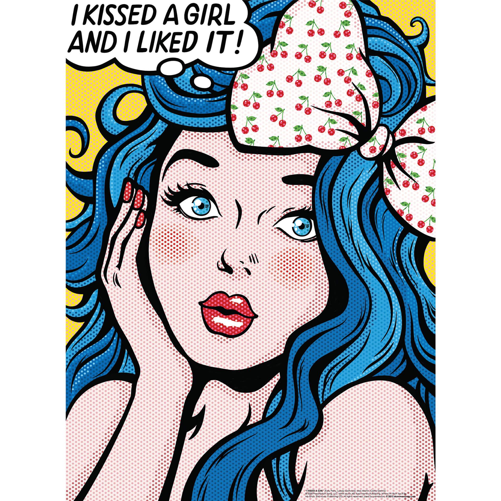 Fotobehang Tohmé - I Kissed a Girl